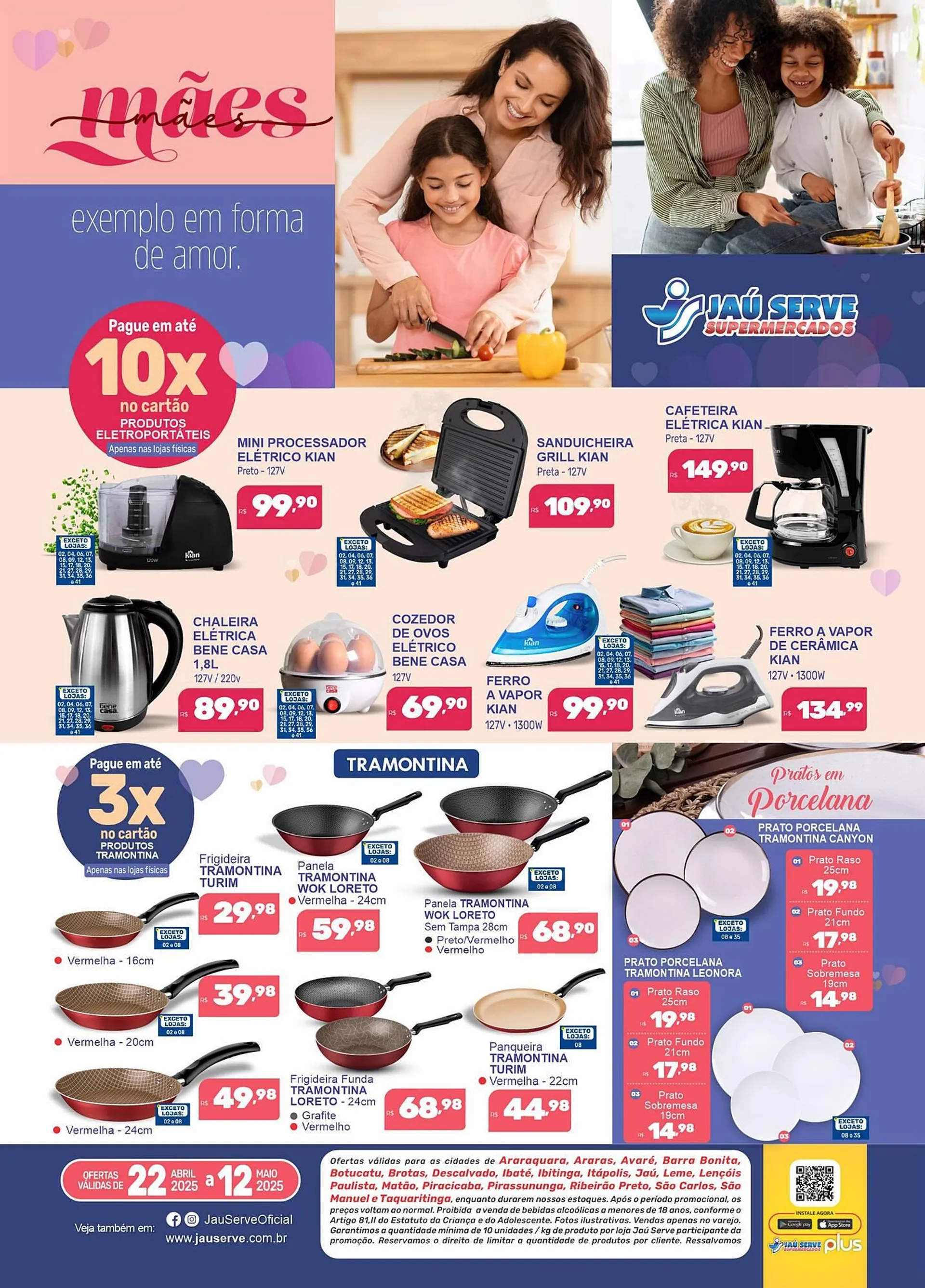 Encarte de Catálogo Supermercados Jau Serve 22 de abril até 12 de maio 2025 - Pagina 1