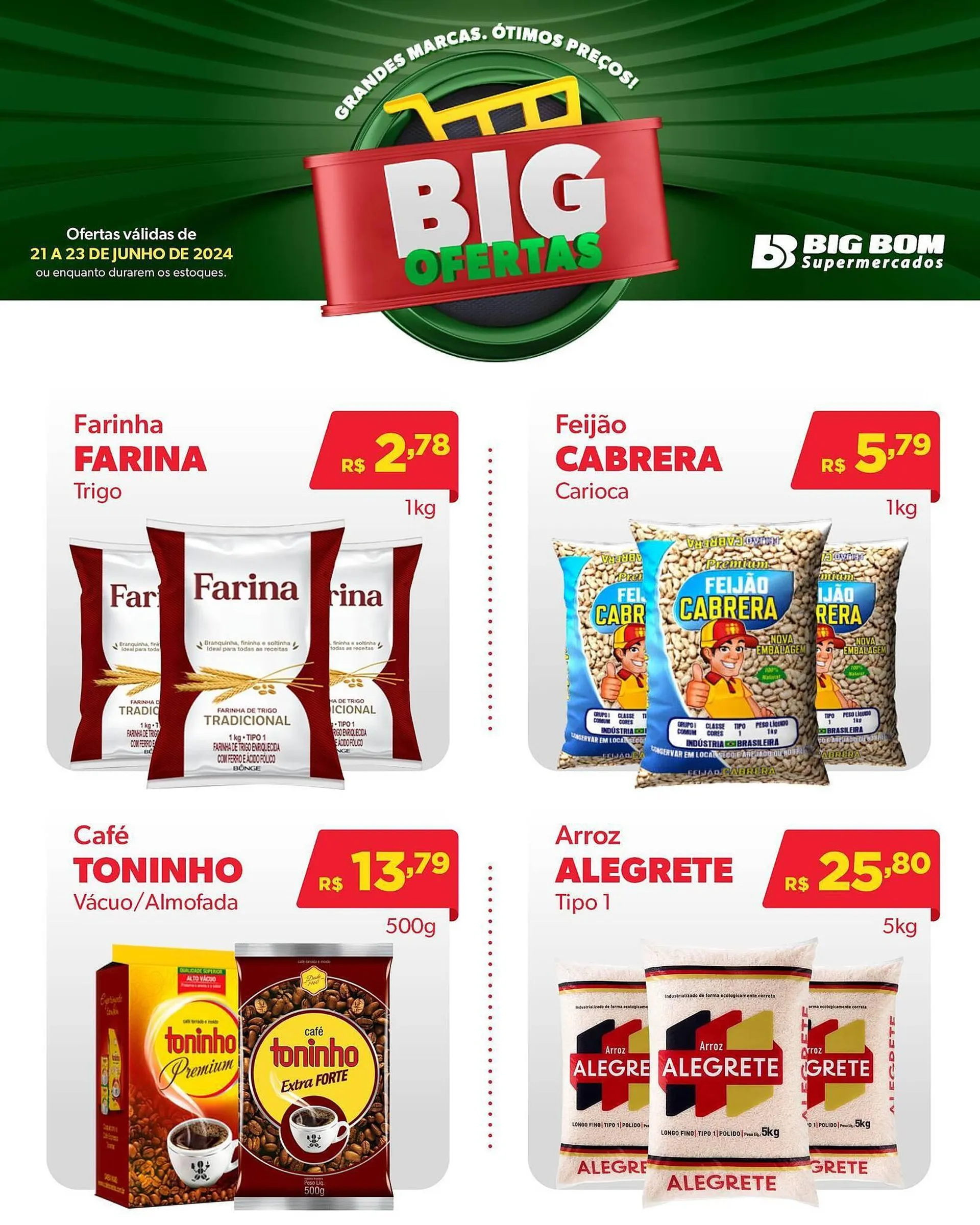 Encarte de Catálogo Big Bom Supermercados 21 de junho até 23 de junho 2024 - Pagina 5