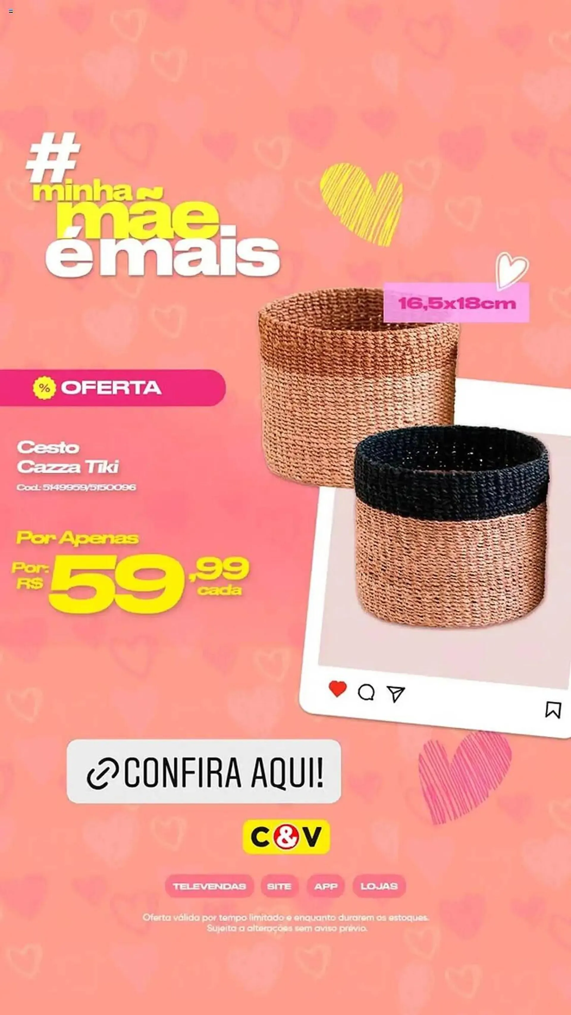 Encarte de Catálogo Casa e Vídeo 9 de maio até 13 de maio 2025 - Pagina 1