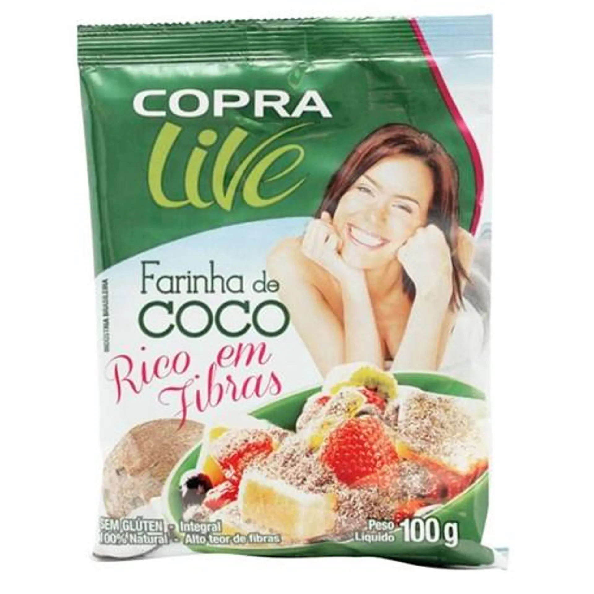 Farinha de Coco Copra Embalagem 100g