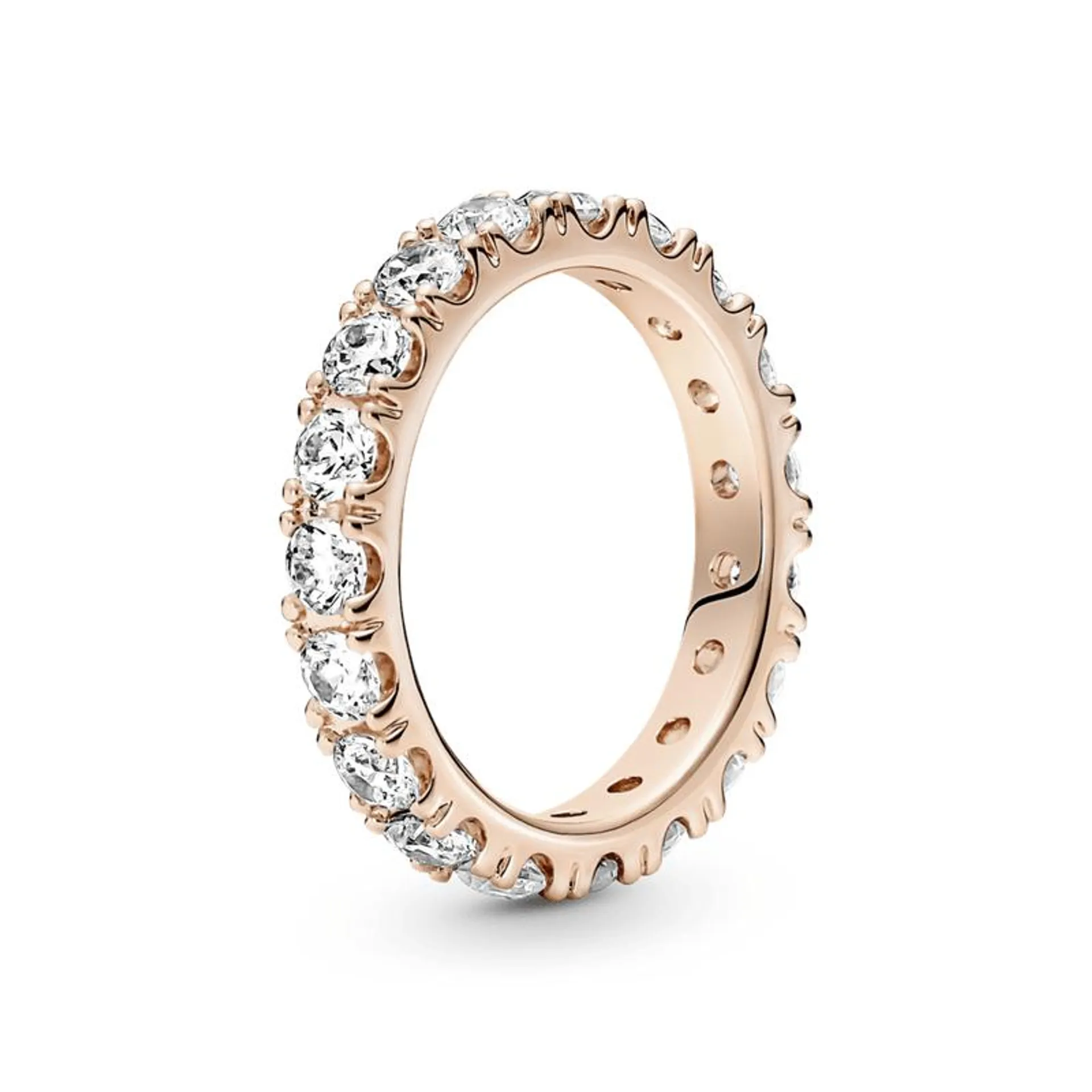 Anel Eternity Brilhante Ouro Rose
