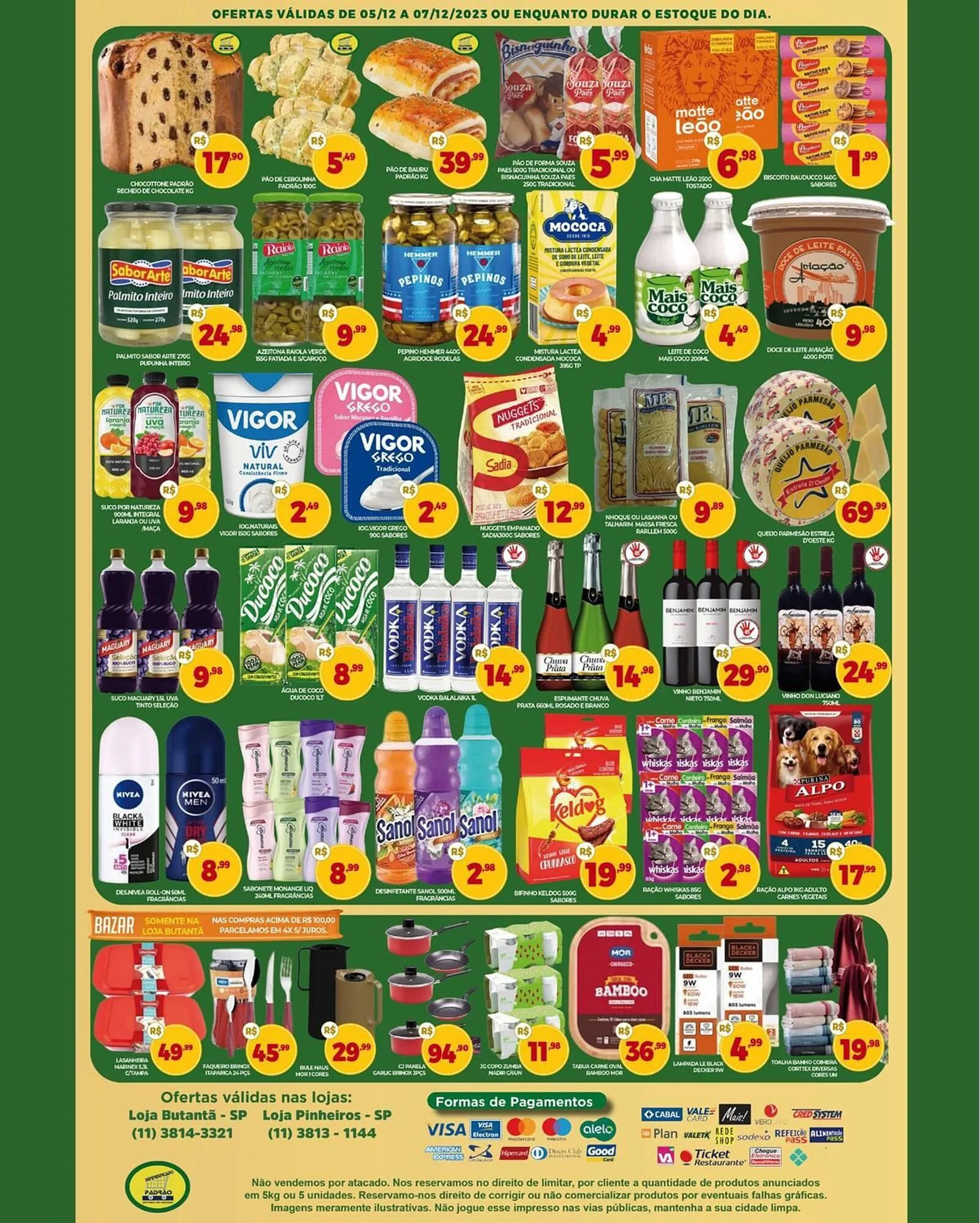 Supermercado Padrão - Ofertas da semana de 30/10/2023