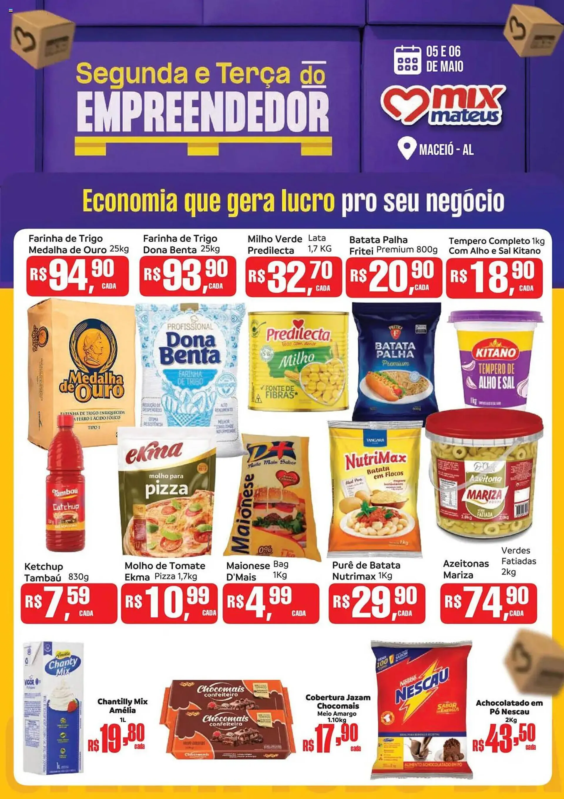 Encarte de Catálogo Supermercados Mateus 5 de maio até 6 de maio 2025 - Pagina 1