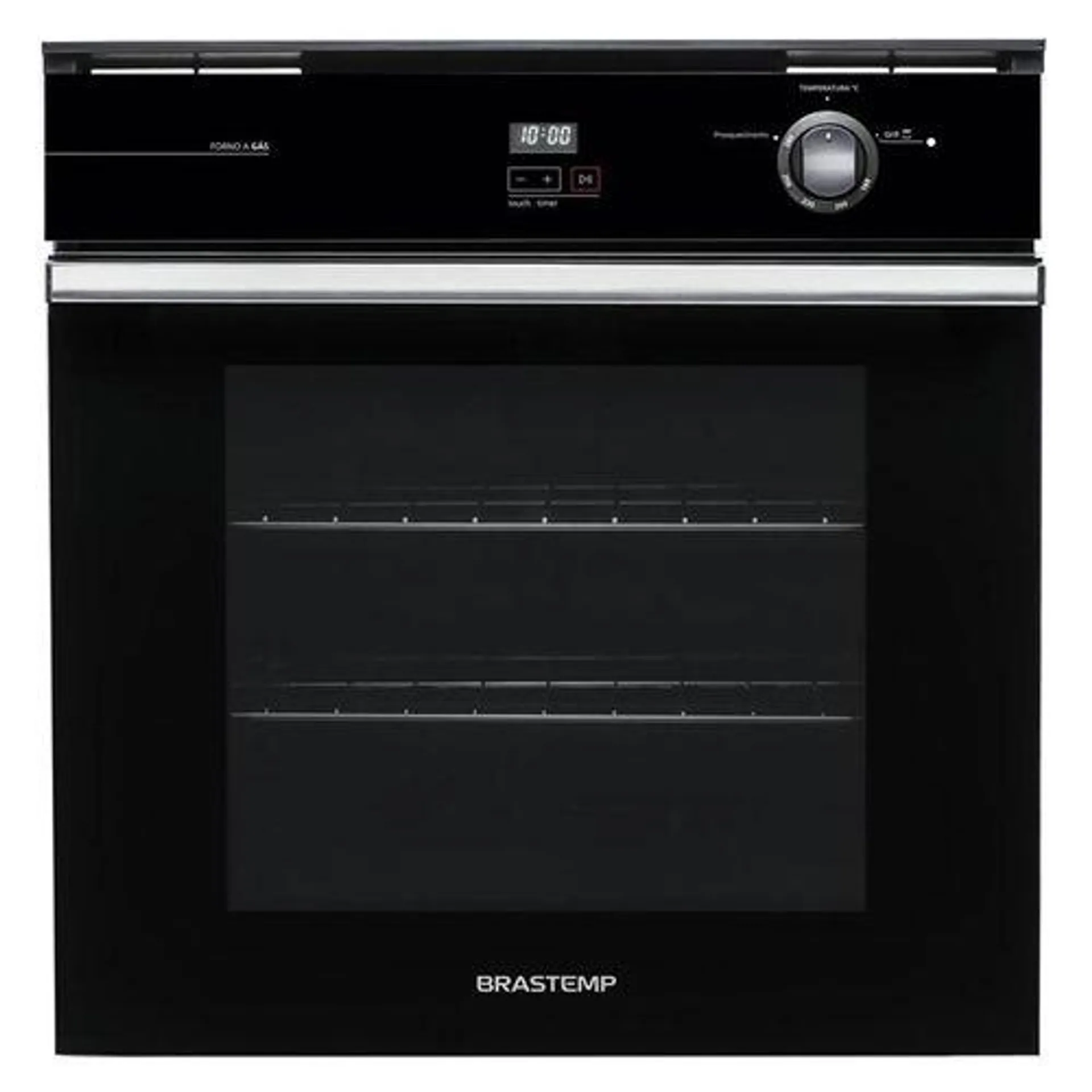 Forno de Embutir a Gás Brastemp 78 Litros Preto com Grill e Timer Touch - BOA84AE