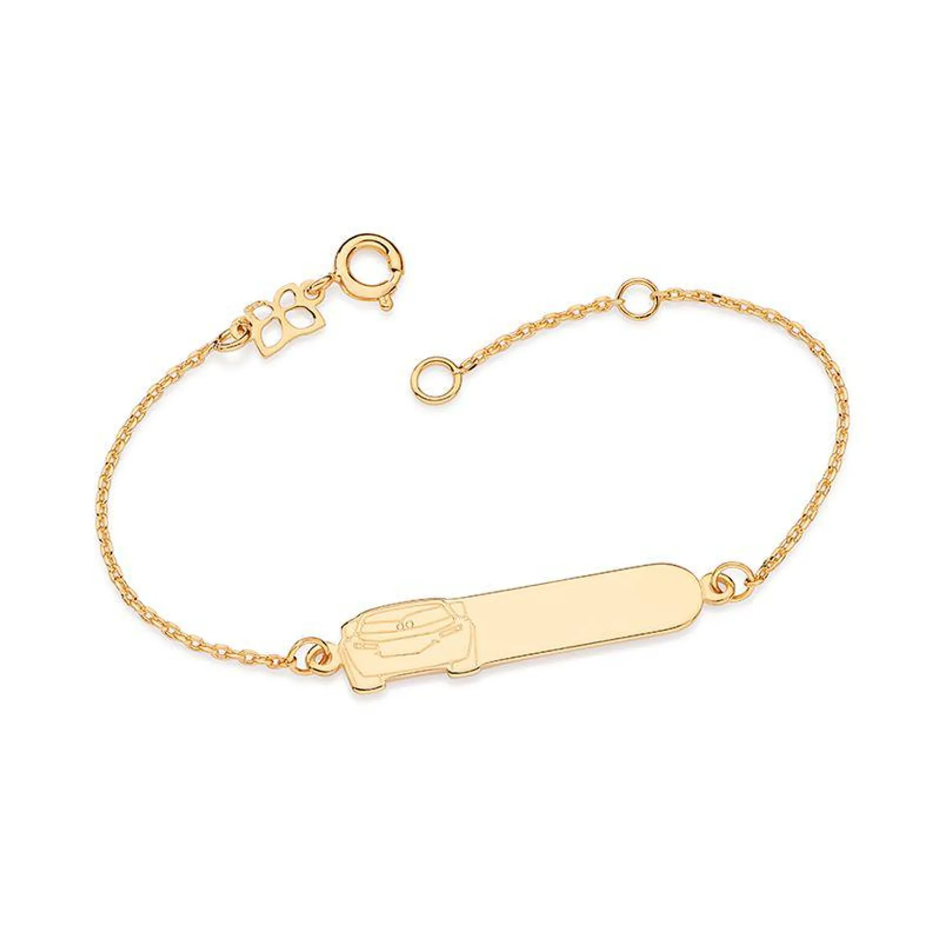 PULSEIRA RELÂMPAGO MCQUEEN PERSONALIZÁVEL BANHADA A OURO 18K - TAM.16 5521451600