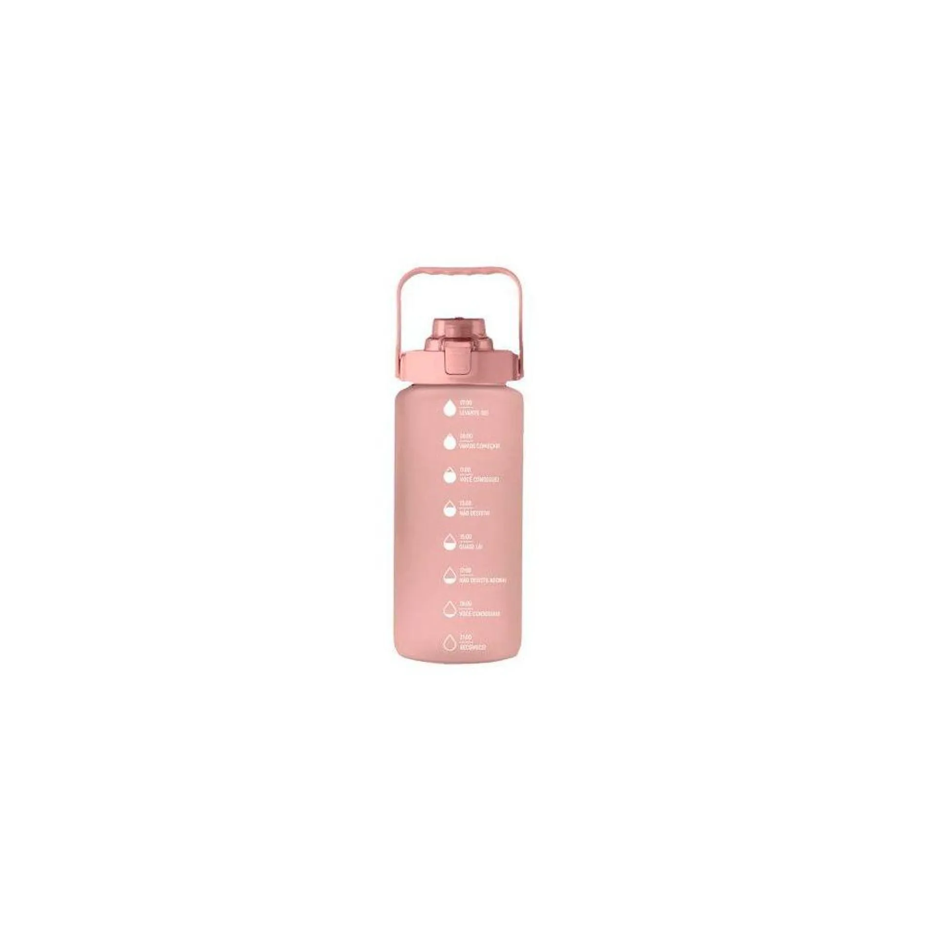 Garrafa Squeeze Com Marcadores Lyor 2 Litros - ROSA CLARO