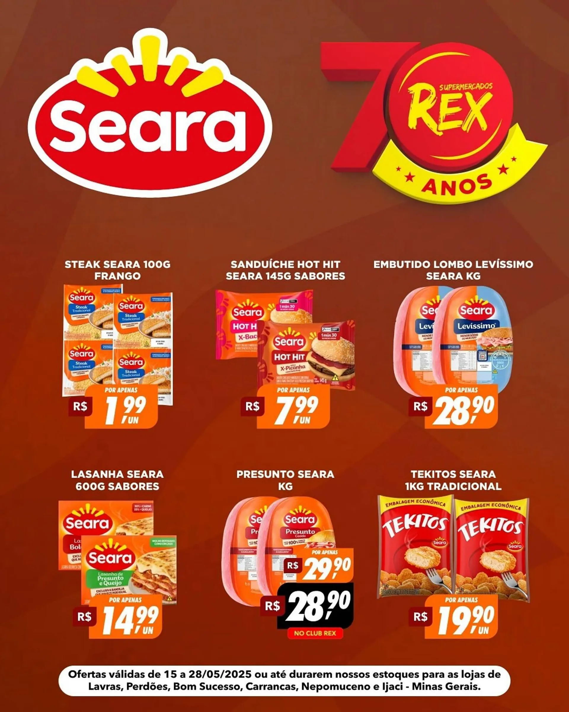 Encarte de Catálogo Supermercados Rex 15 de maio até 28 de maio 2025 - Pagina 1