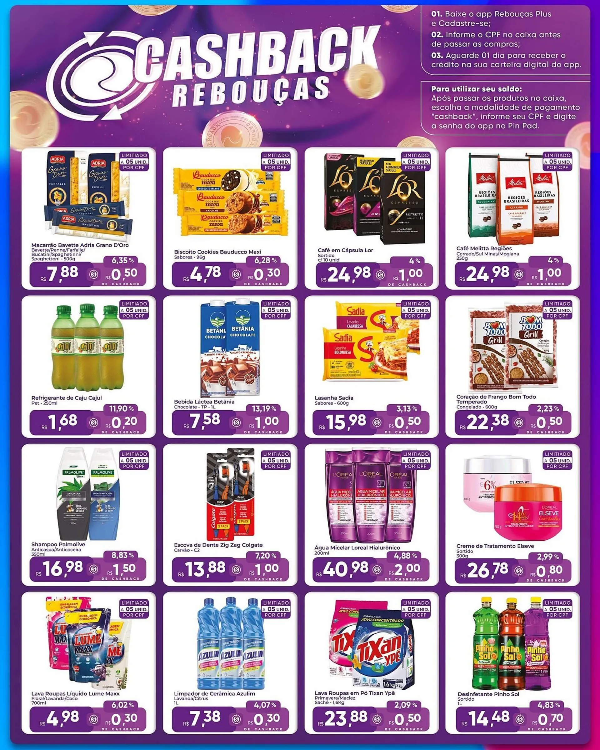 Encarte de Catálogo Rebouças Supermercados 15 de maio até 28 de maio 2025 - Pagina 5
