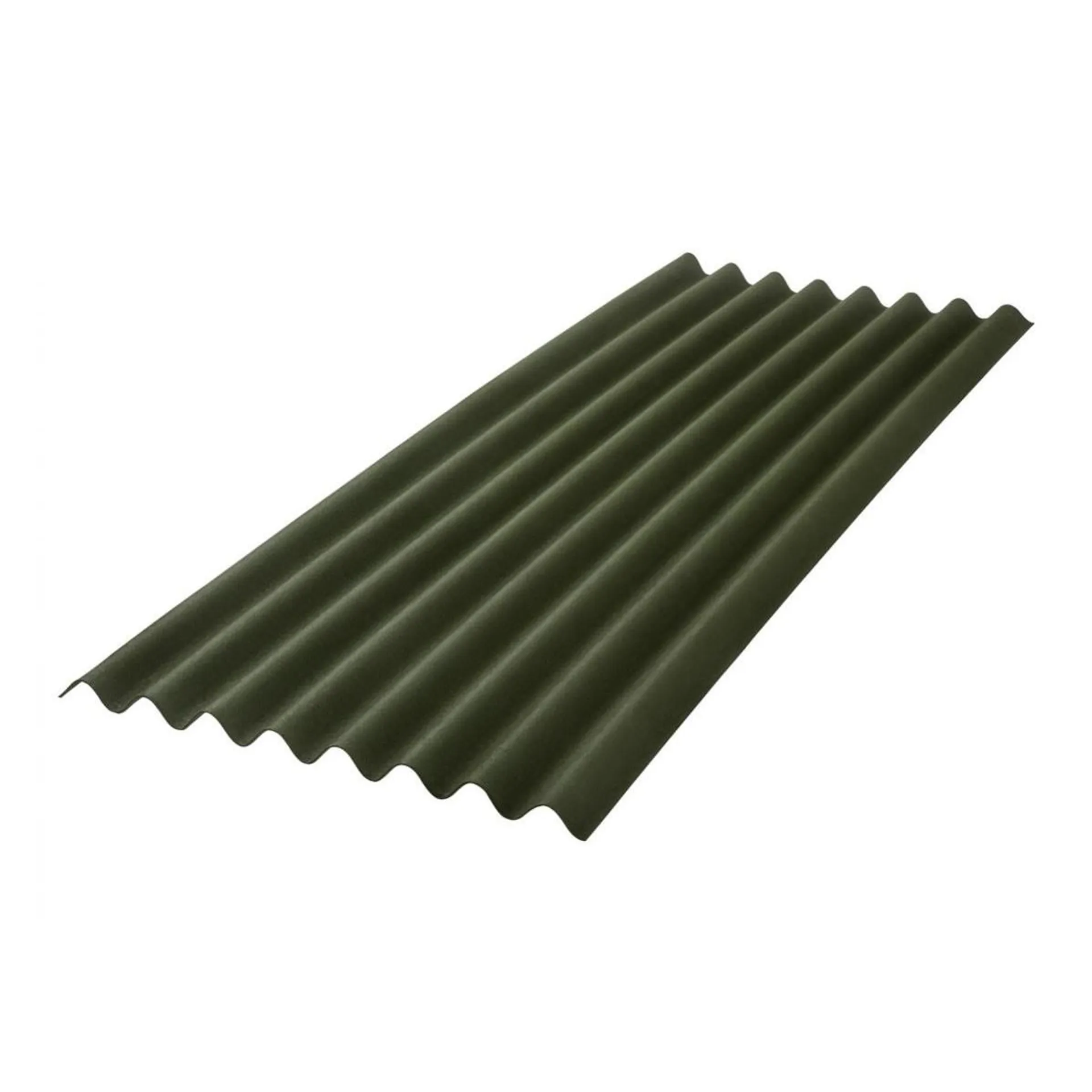 Telha Ecológica Clássica Fit 3mm em Fibra Vegetal 75x200cm Verde - Onduline