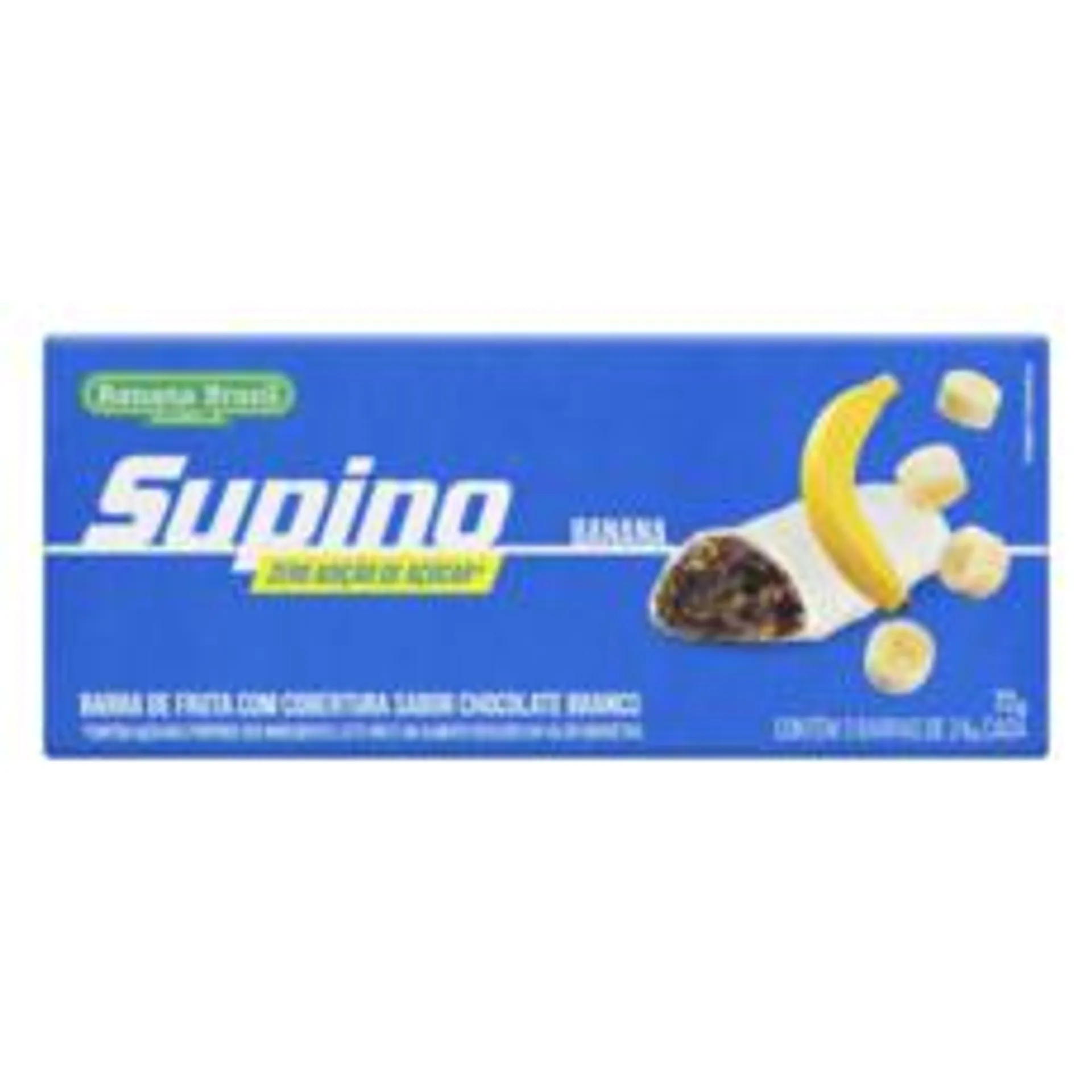 Pack Barra de Frutas SUPINO Banana Cobertura Chocolate Branco 72g