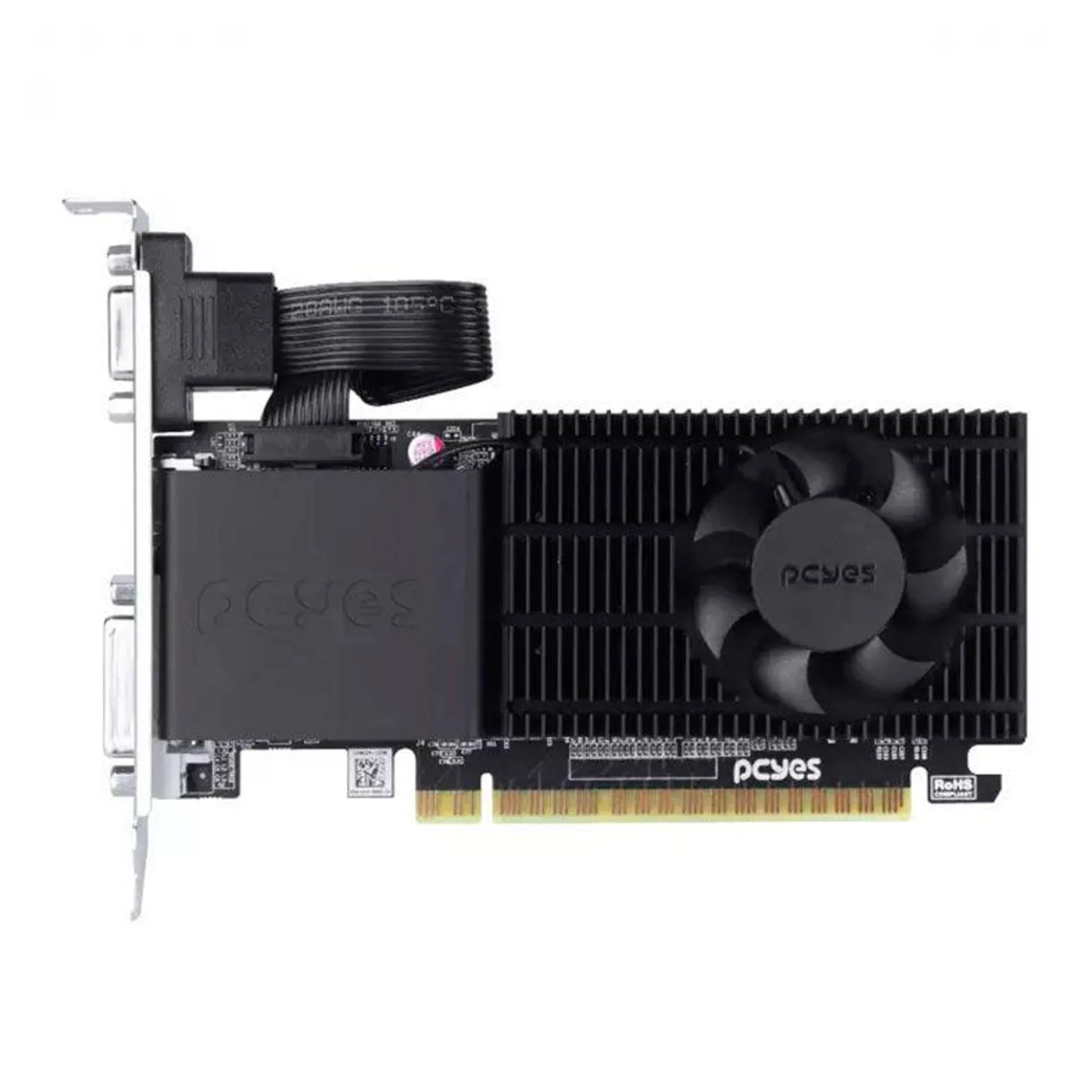 Placa de Video PCYES! Radeon R5 220, 2GB, GDDR3, Low Profile, 64-bit, PPER5DR3LPBR