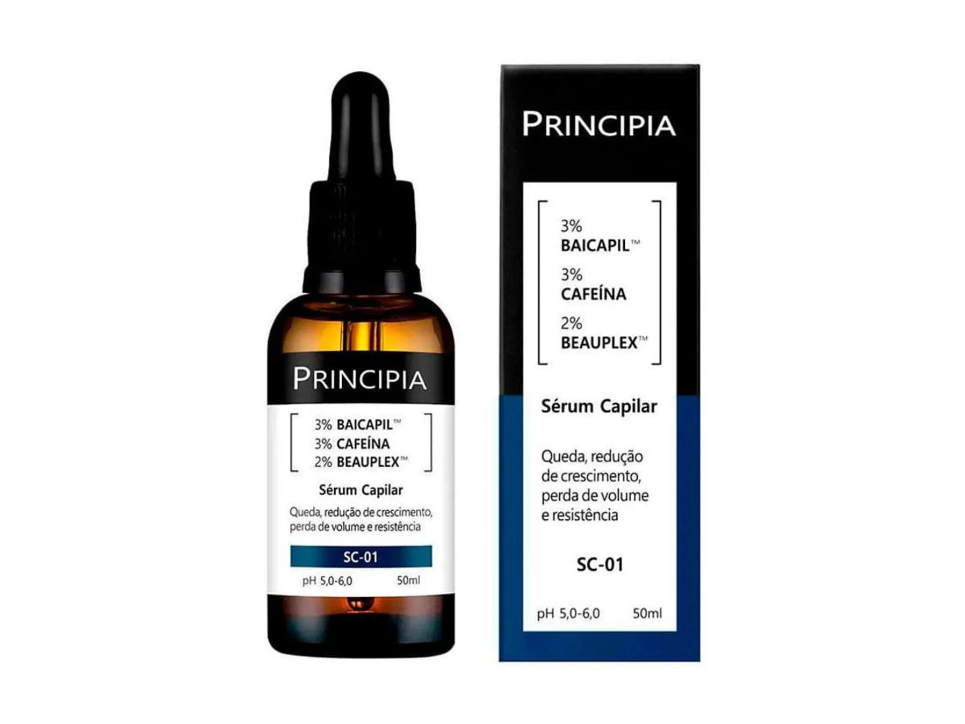 Sérum Capilar Principia SC-01 Baicapil + Cafeína + Beauplex 50ml