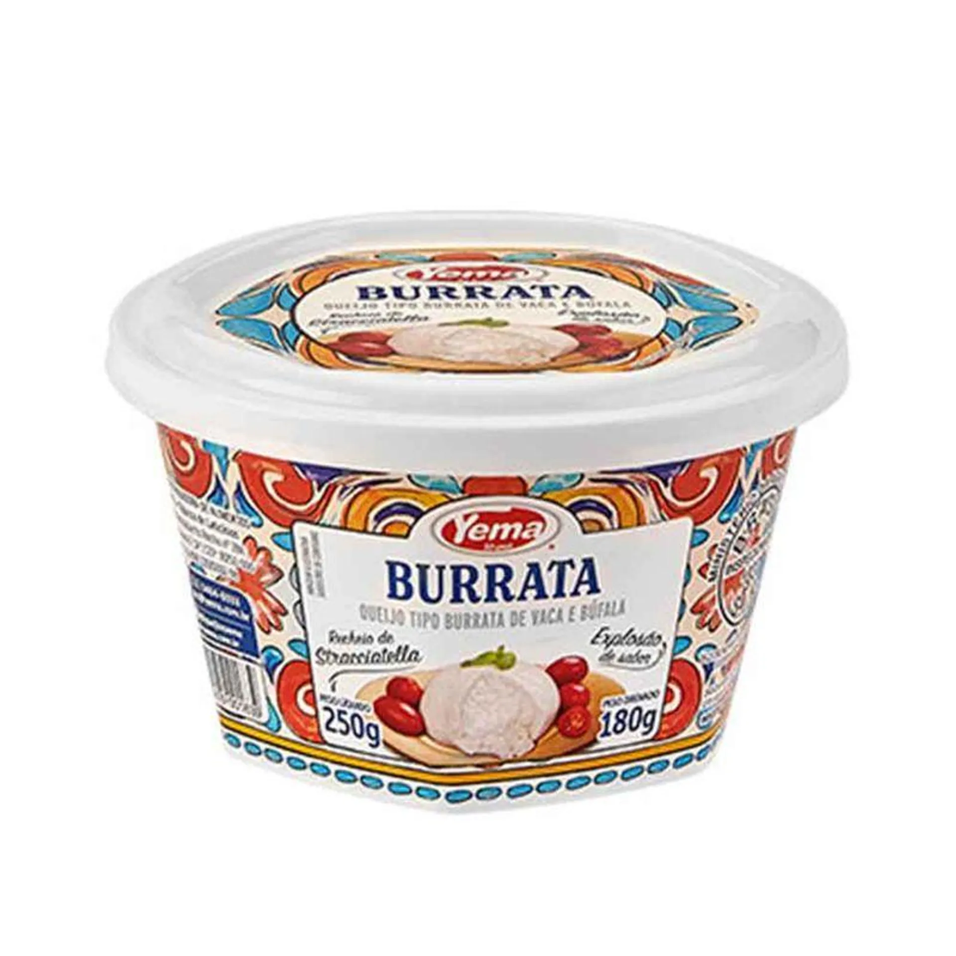 Queijo Burrata Vaca E Búfala Yema180g