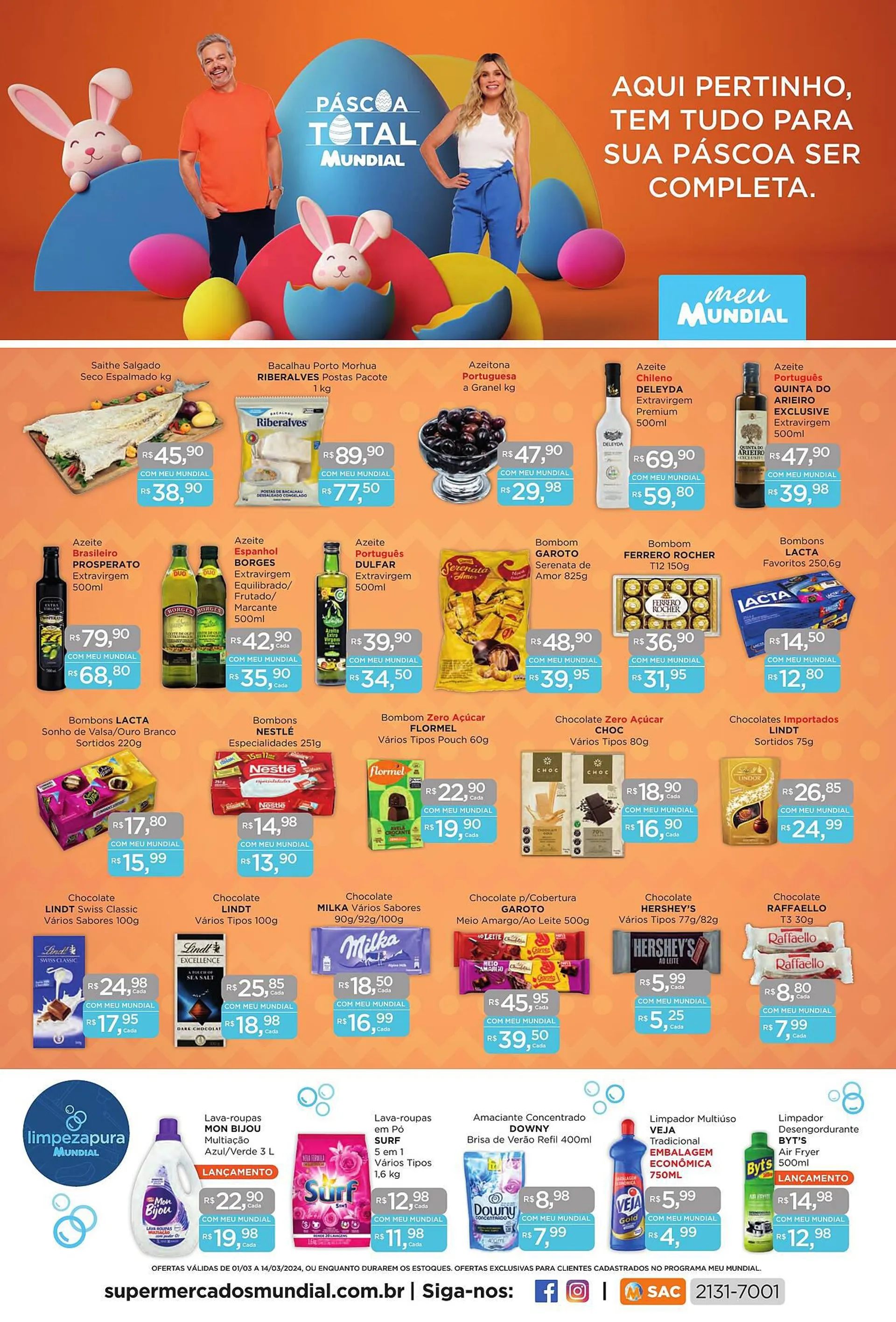 Encarte de Catálogo Supermercados Mundial 1 de março até 3 de março 2024 - Pagina 