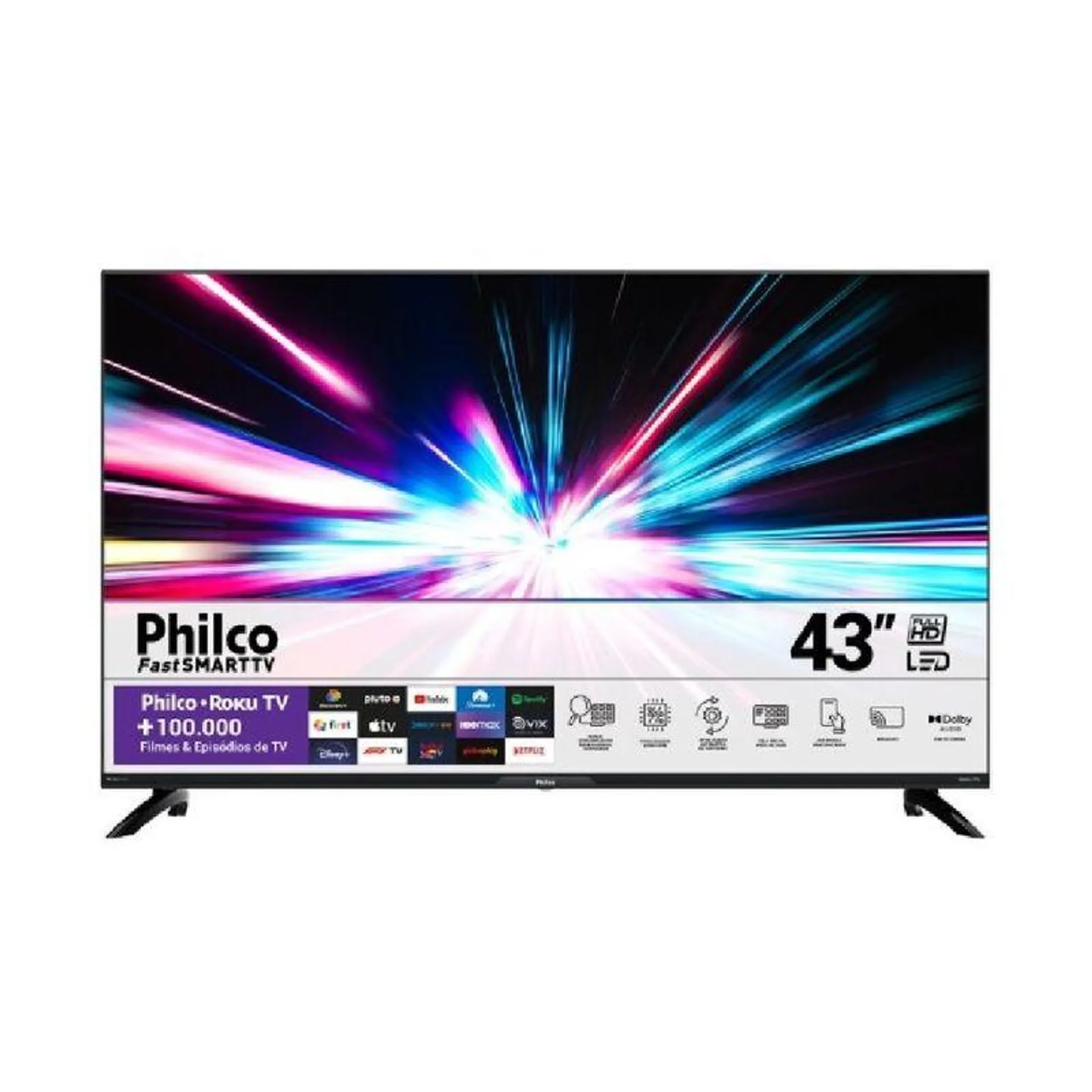 Smart TV Philco 43" Led Dolby Audio PTV43G7ER2CPBLF - Bivolt