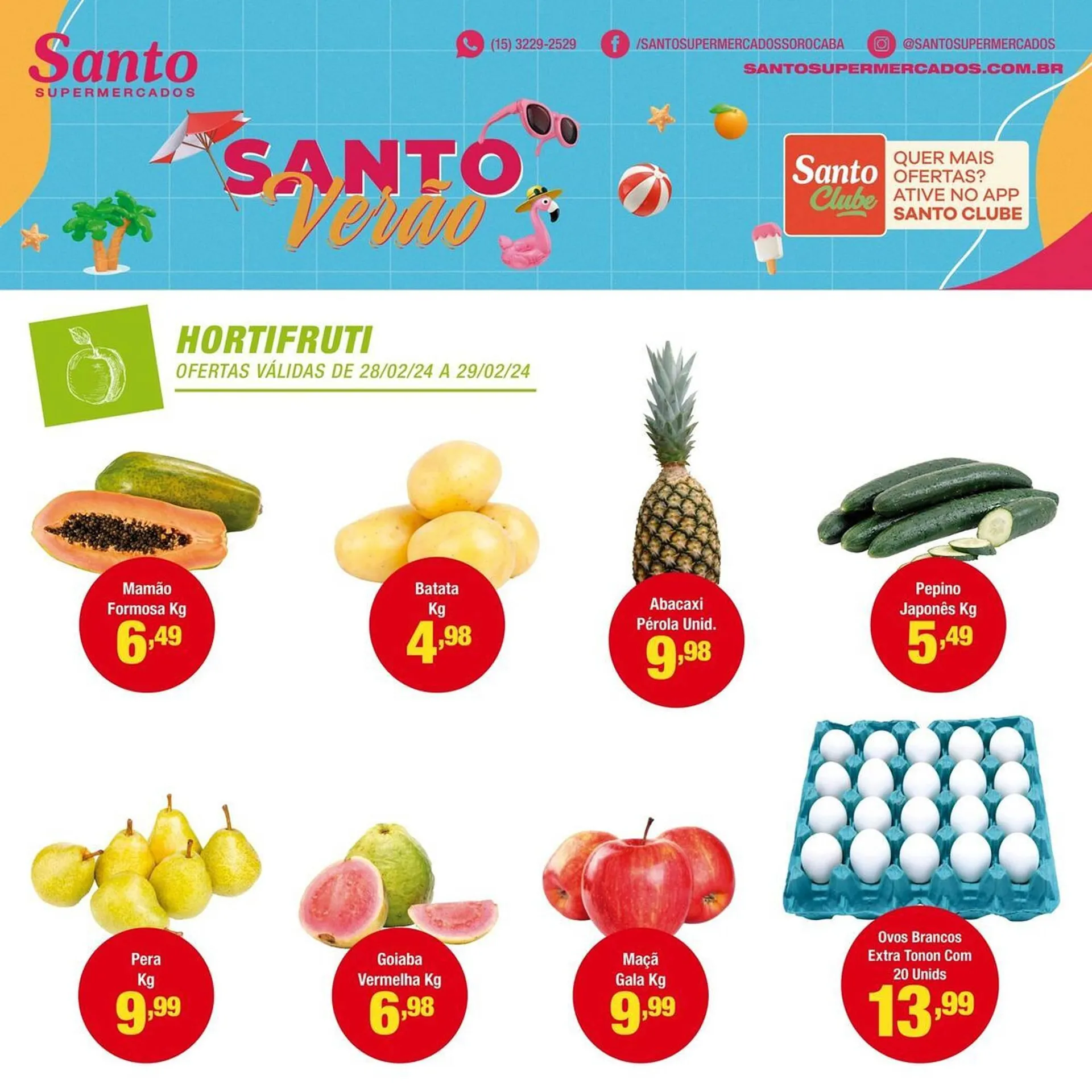 Encarte de Catálogo Santo Supermercados 28 de fevereiro até 29 de fevereiro 2024 - Pagina 