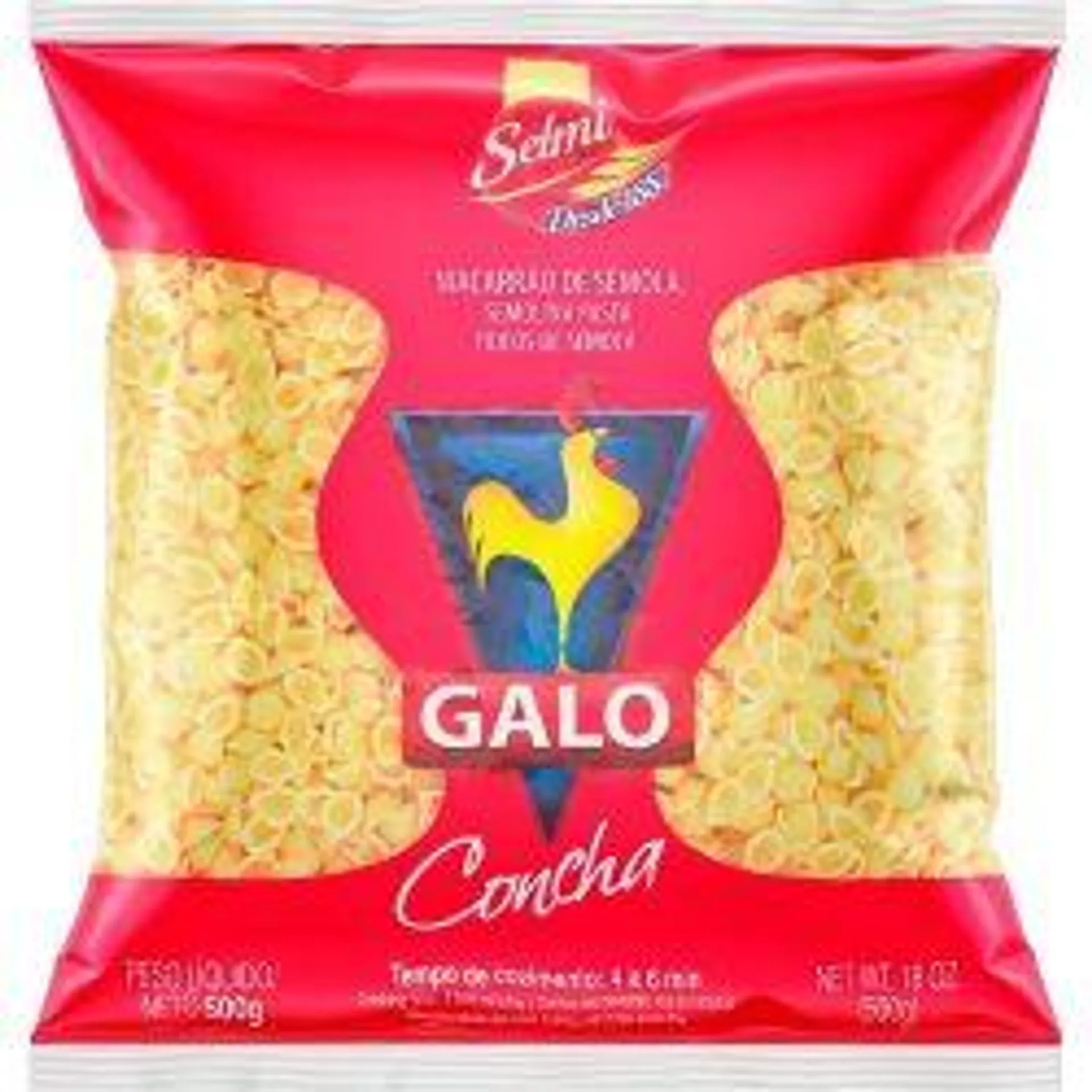 Macarrao Galo 500g Concha Semola