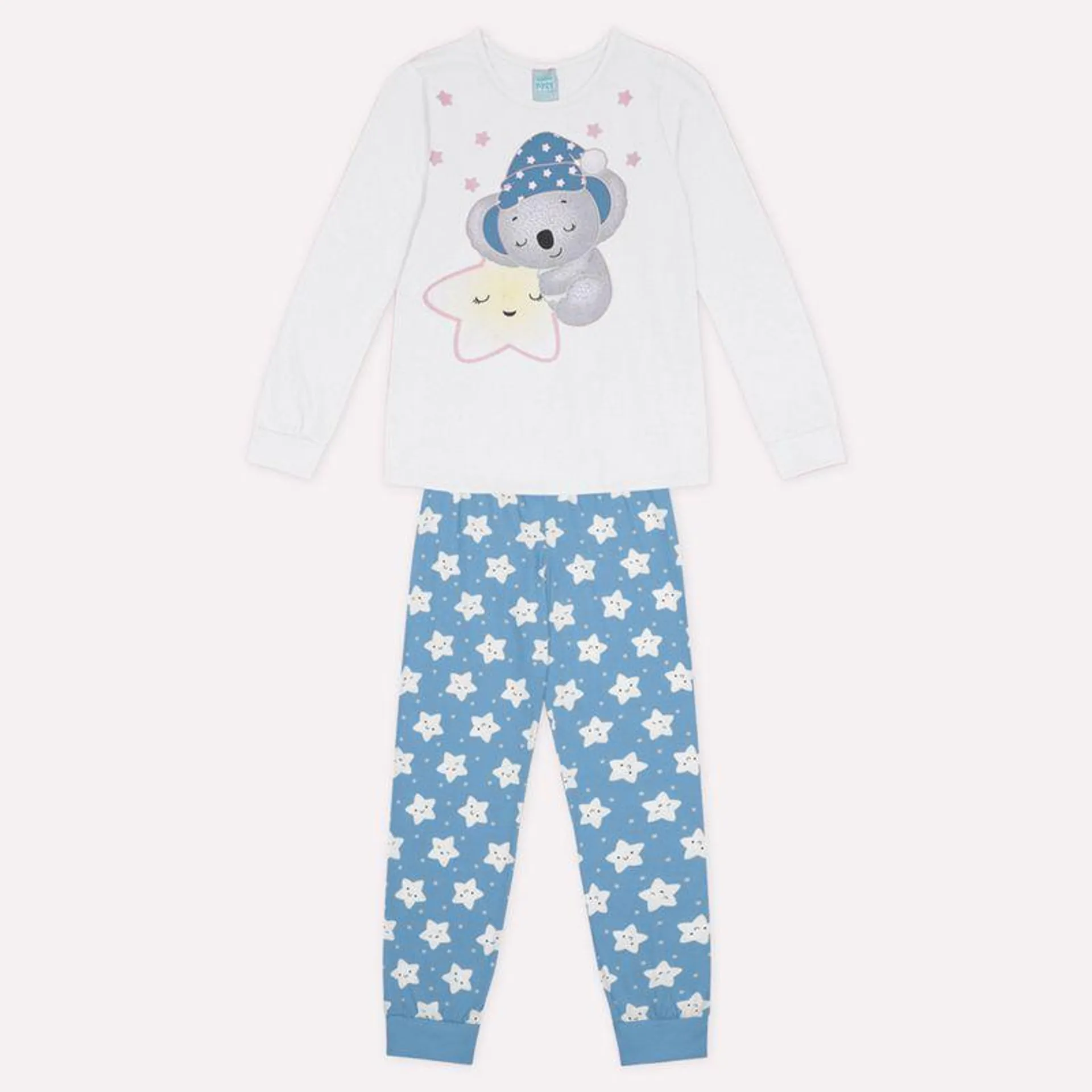 Pijama Brilha no Escuro Infantil Menina Kyly