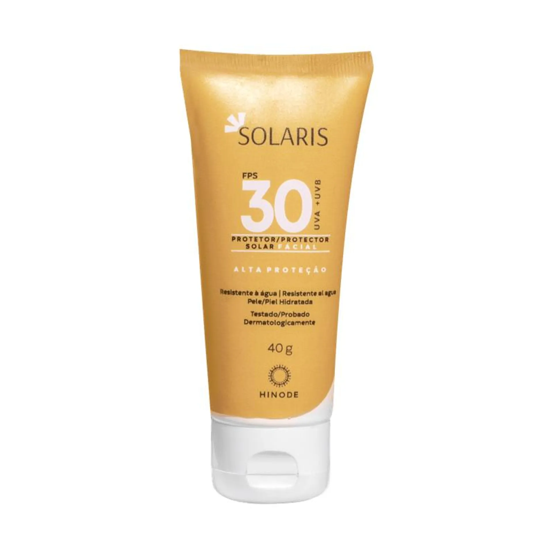 Protetor Solar Facial Solaris UVA e UVB FPS 30 40g