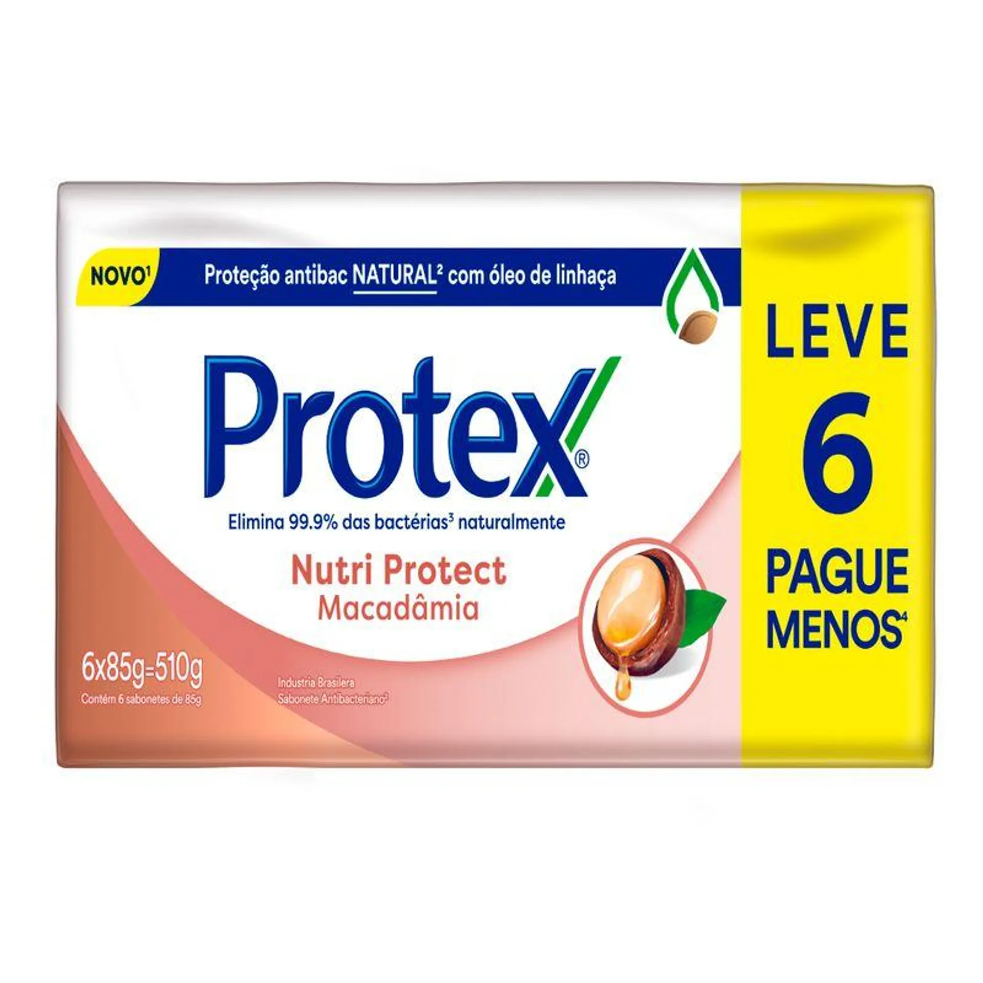 Sabonete Anti Bac Protex 85g Leve 6 Pague Menos Macadamia