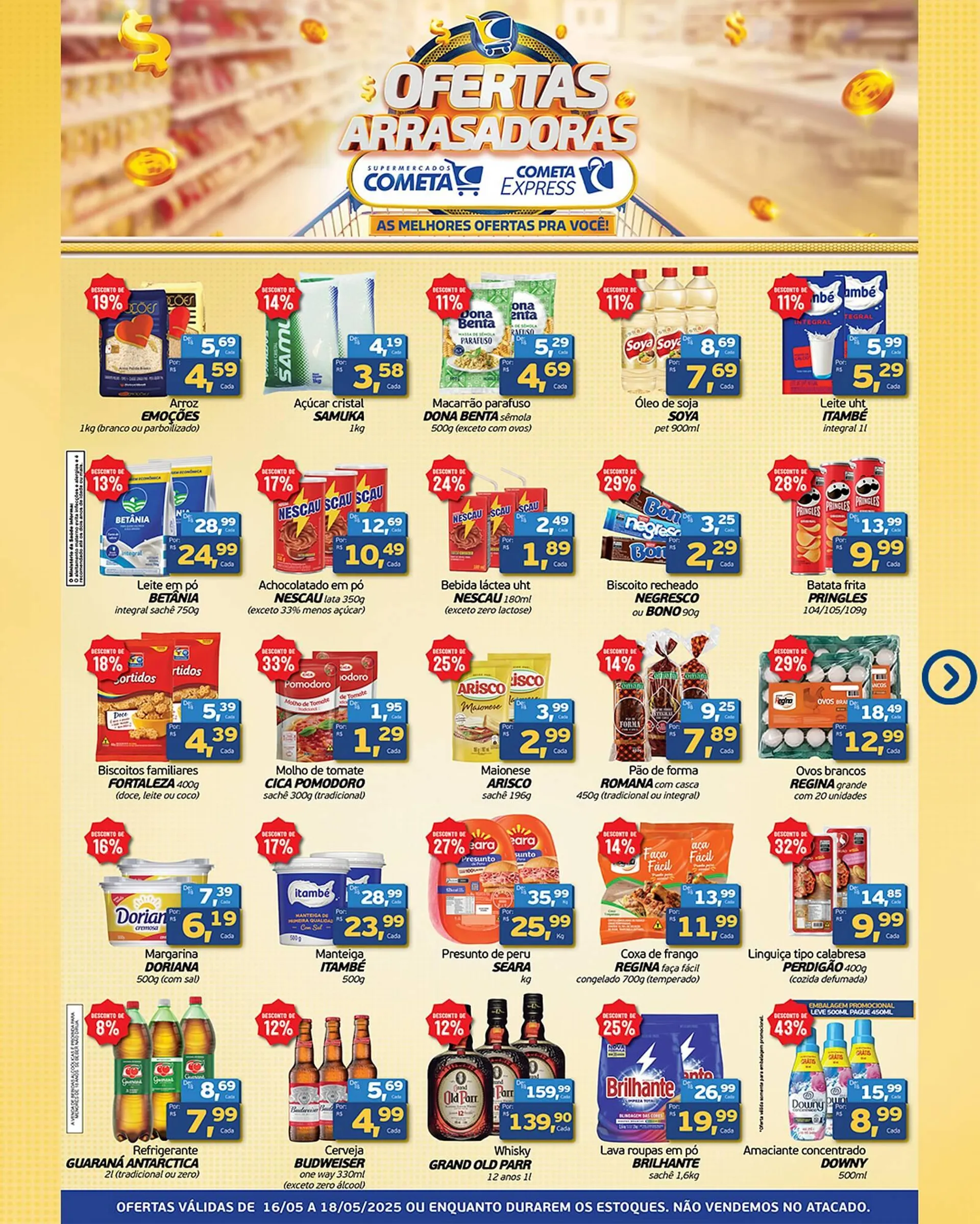 Encarte de Catálogo Cometa Supermercados 16 de maio até 18 de maio 2025 - Pagina 2
