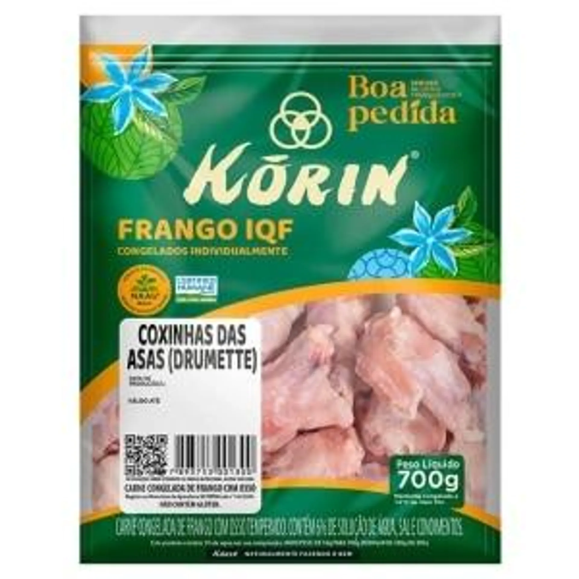 Coxinha das Asas de Frango Korin IQF 700g