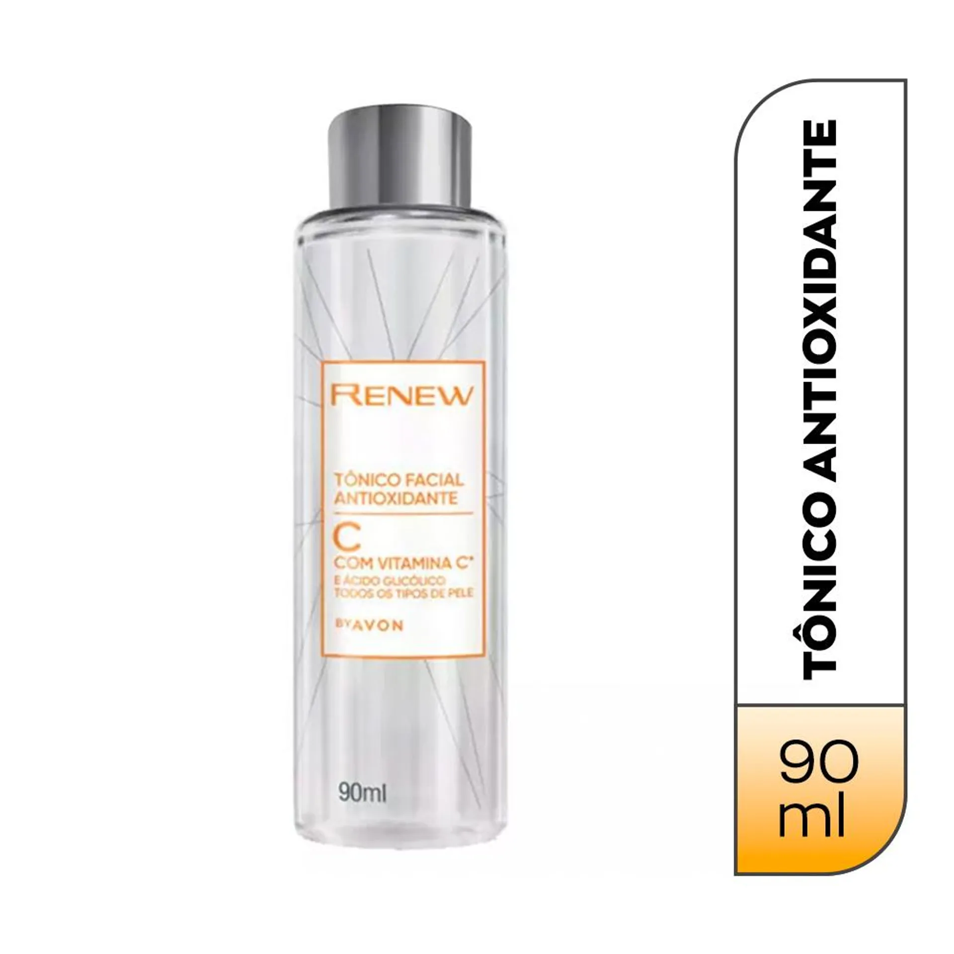 Renew Tônico Antioxidante Facial Com Vitamina C E Ácido Glicólico