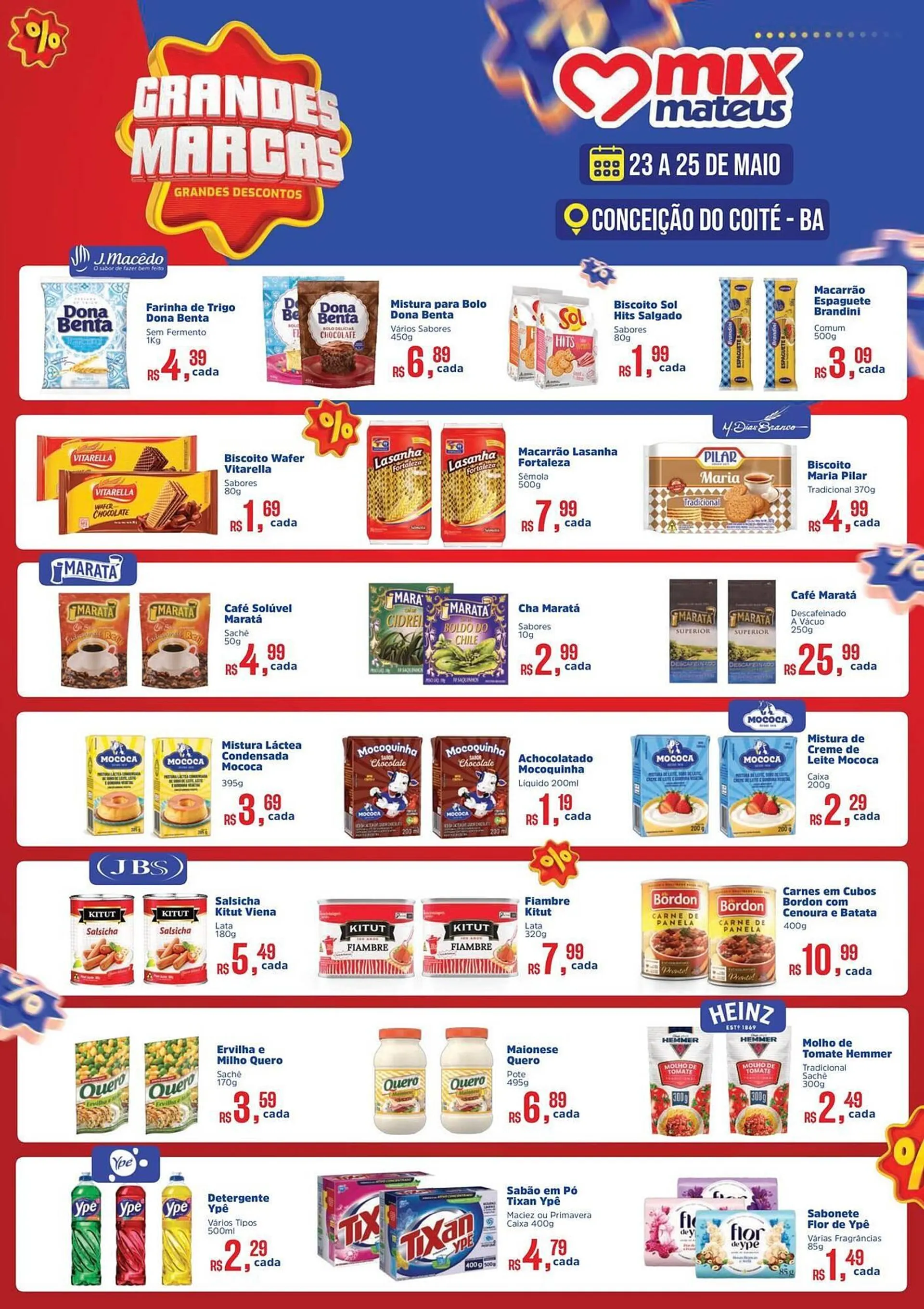Encarte de Catálogo Supermercados Mateus 23 de maio até 23 de maio 2025 - Pagina 1