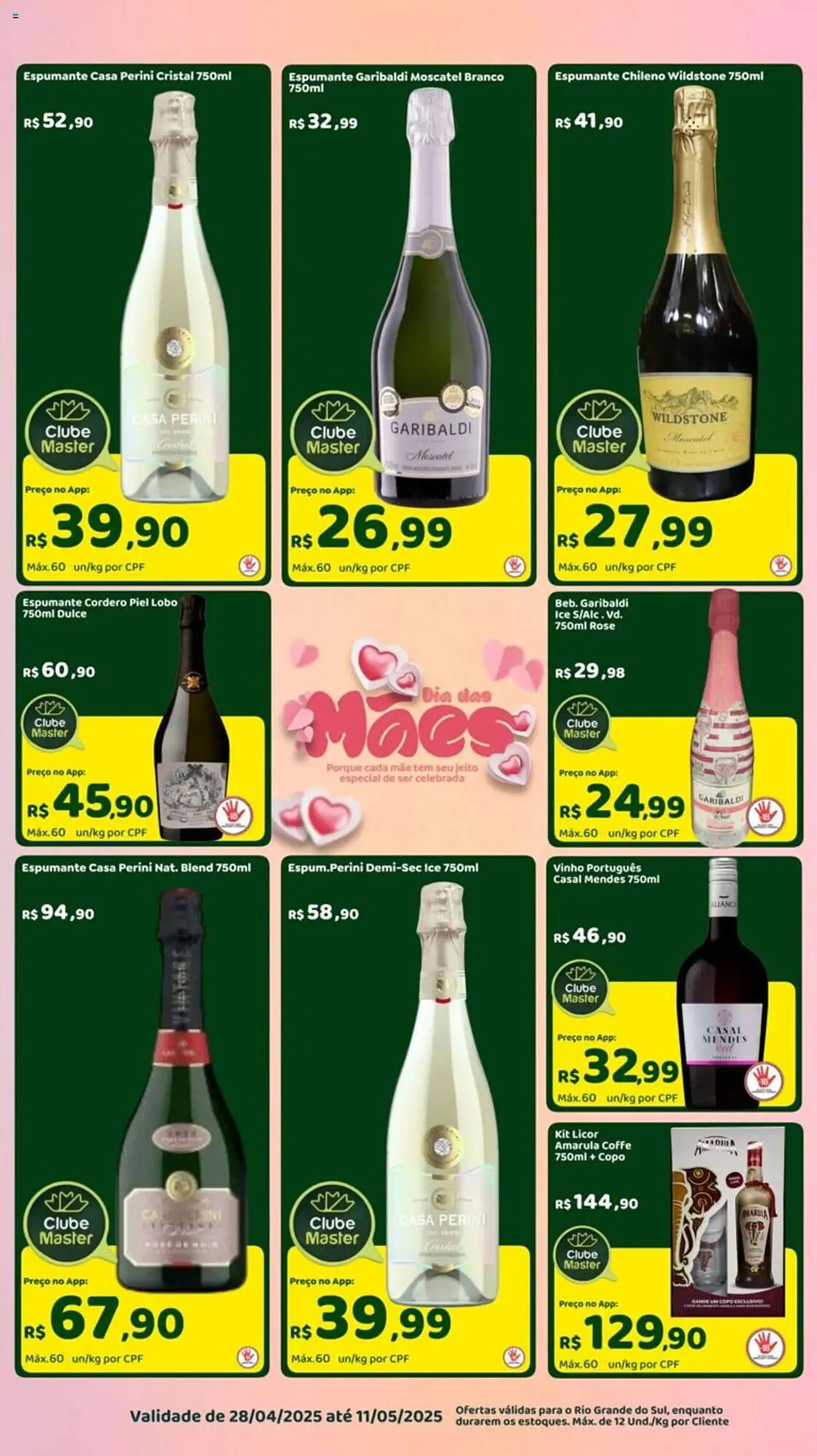 Encarte de Catálogo Master Supermercados 28 de abril até 11 de maio 2025 - Pagina 4