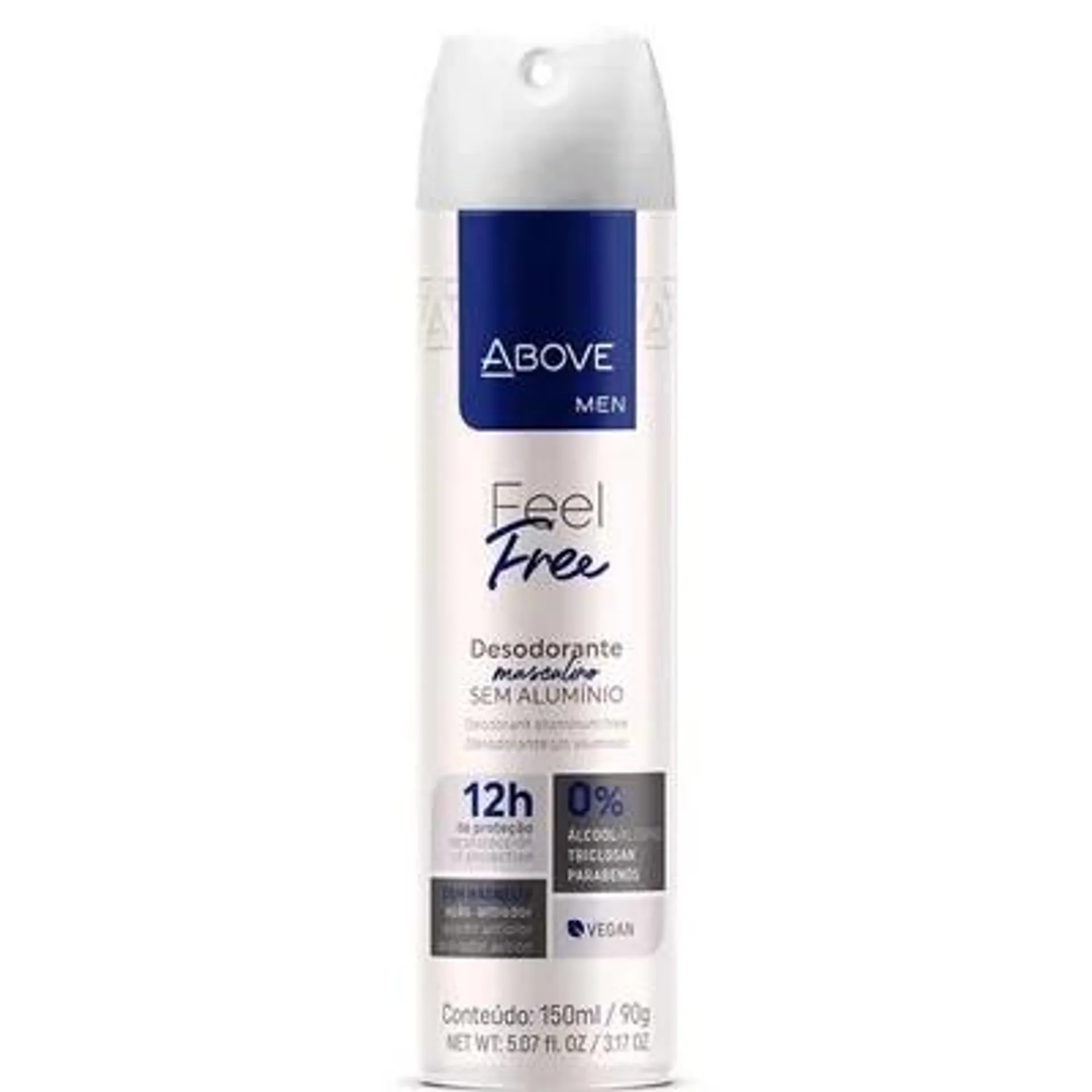 Desodorante Aerosol Above Men Feel Free Zero 150ml