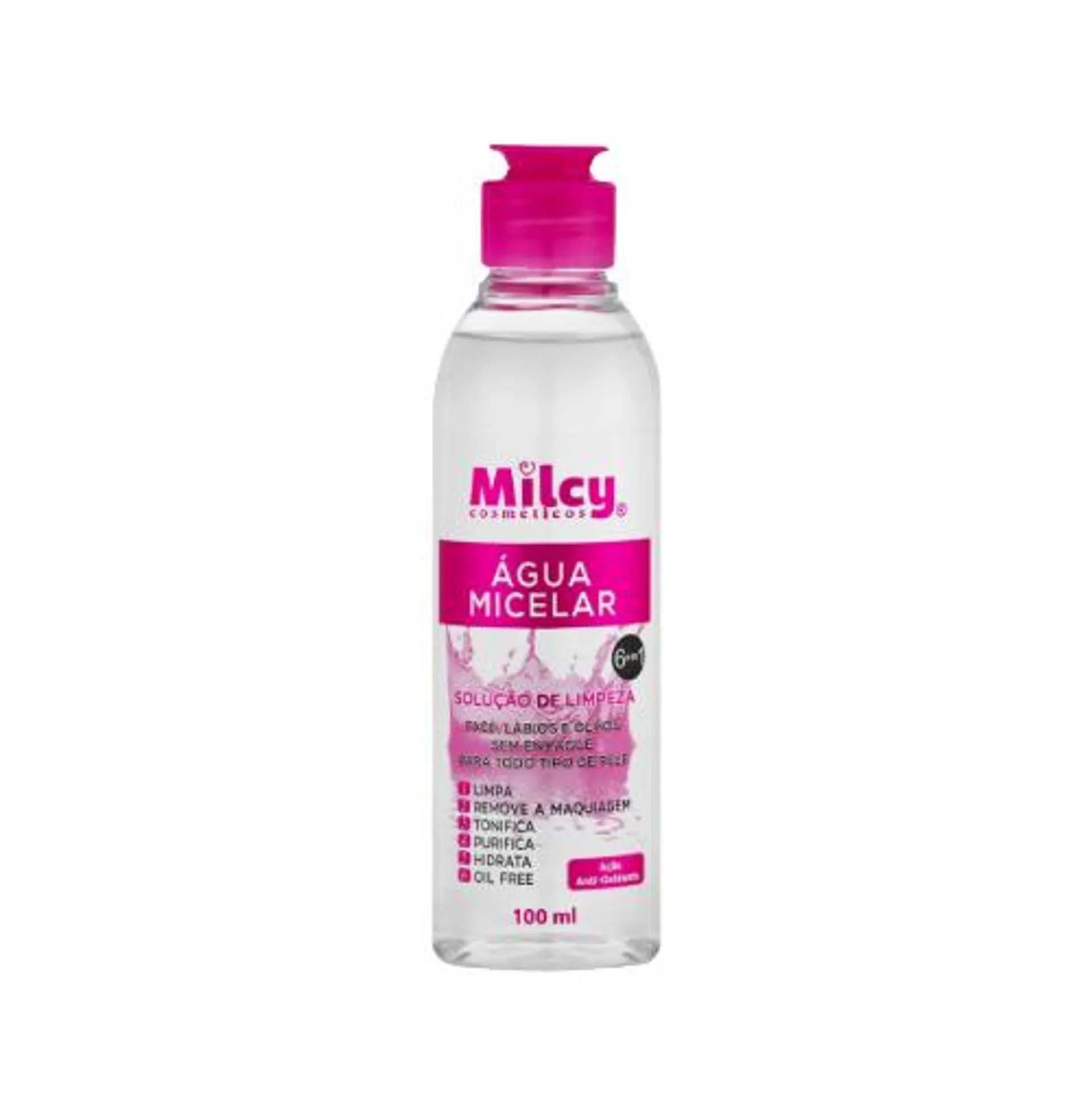 Água Micelar 6X1 Milcy 100ml