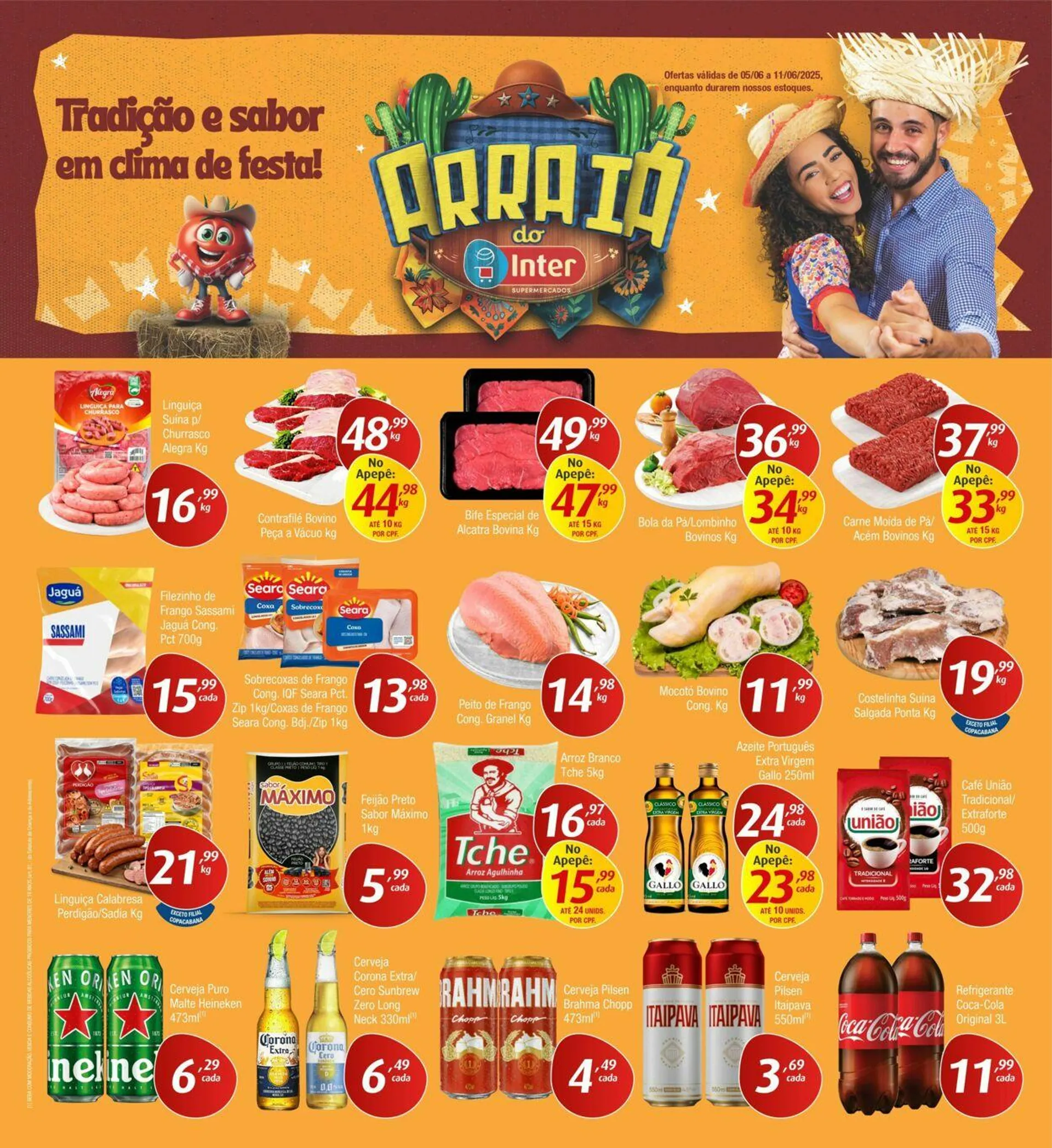 Encarte de Inter Supermercados 2 de junho até 11 de junho 2025 - Pagina 1