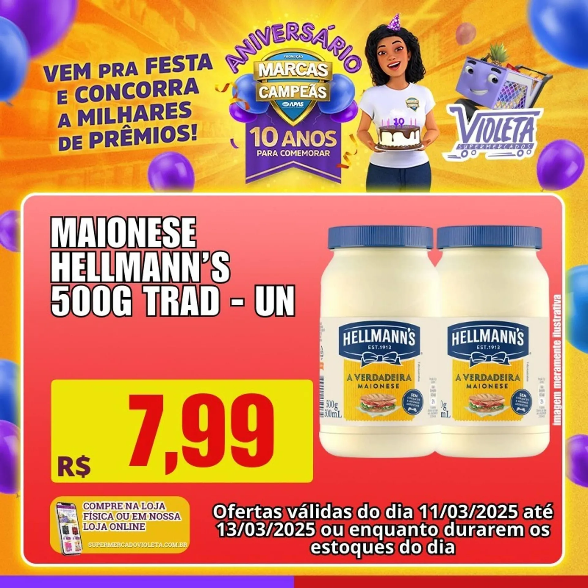 Encarte de Catálogo Violeta Supermercados 11 de março até 13 de março 2025 - Pagina 3
