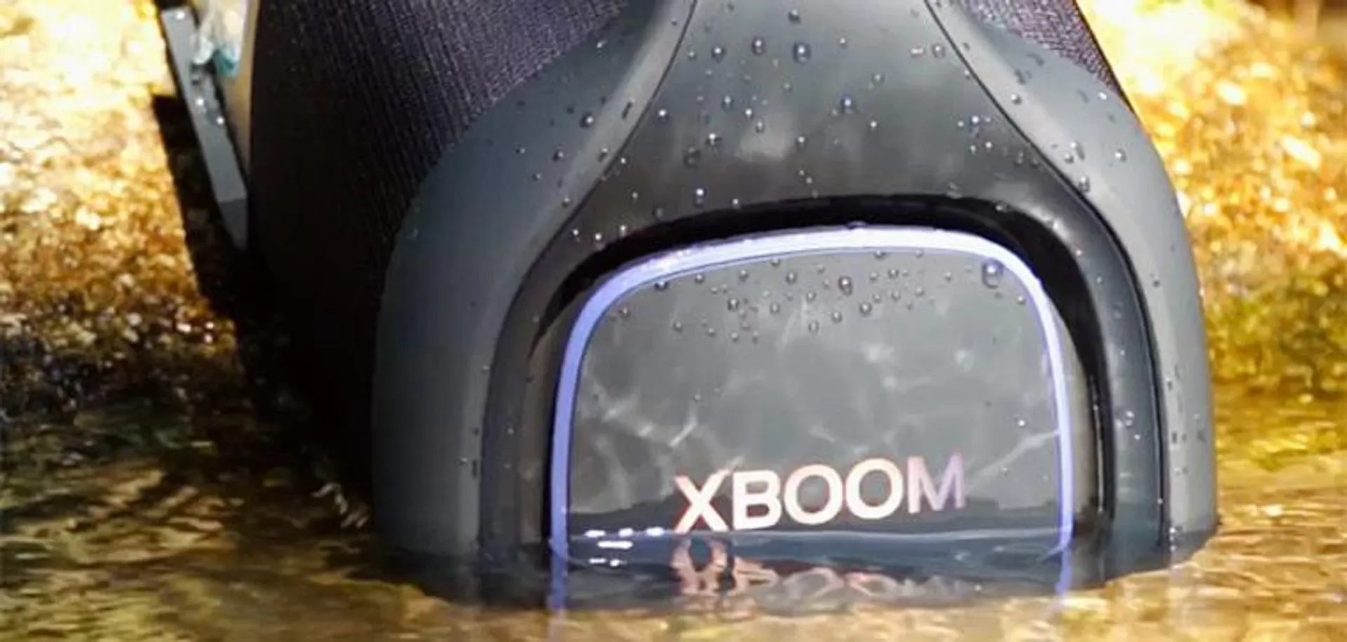 Caixa de Som Boombox LG XBOOM Go XG8 - 60+60W RMS, Proteção contra água e poeira (IP67), Iluminação de festa, Bateria 15H, Durabilidade Militar (MIL-STD)
