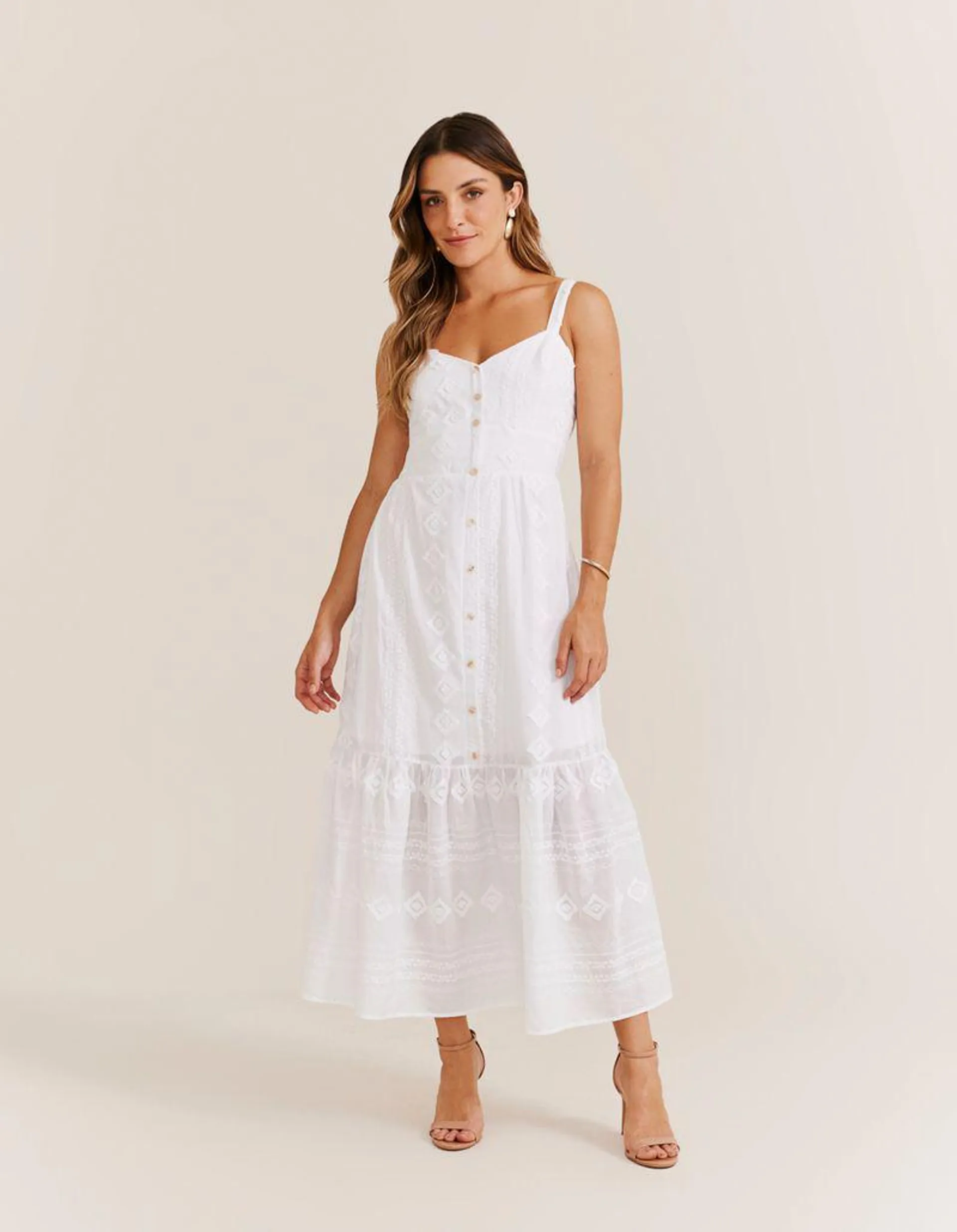 Vestido Midi Laise - Branco