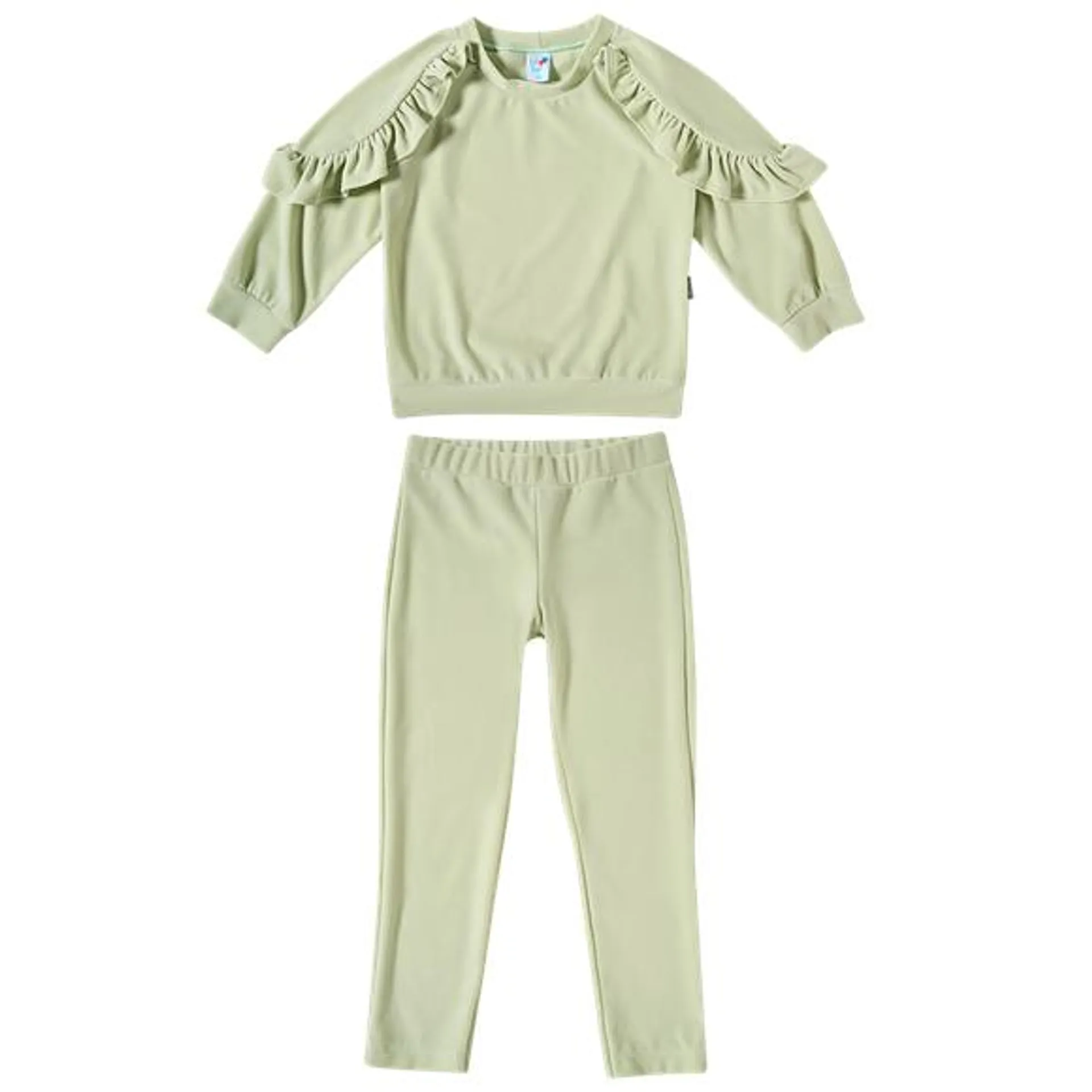 Conjunto comprido verde claro plush kids tip top