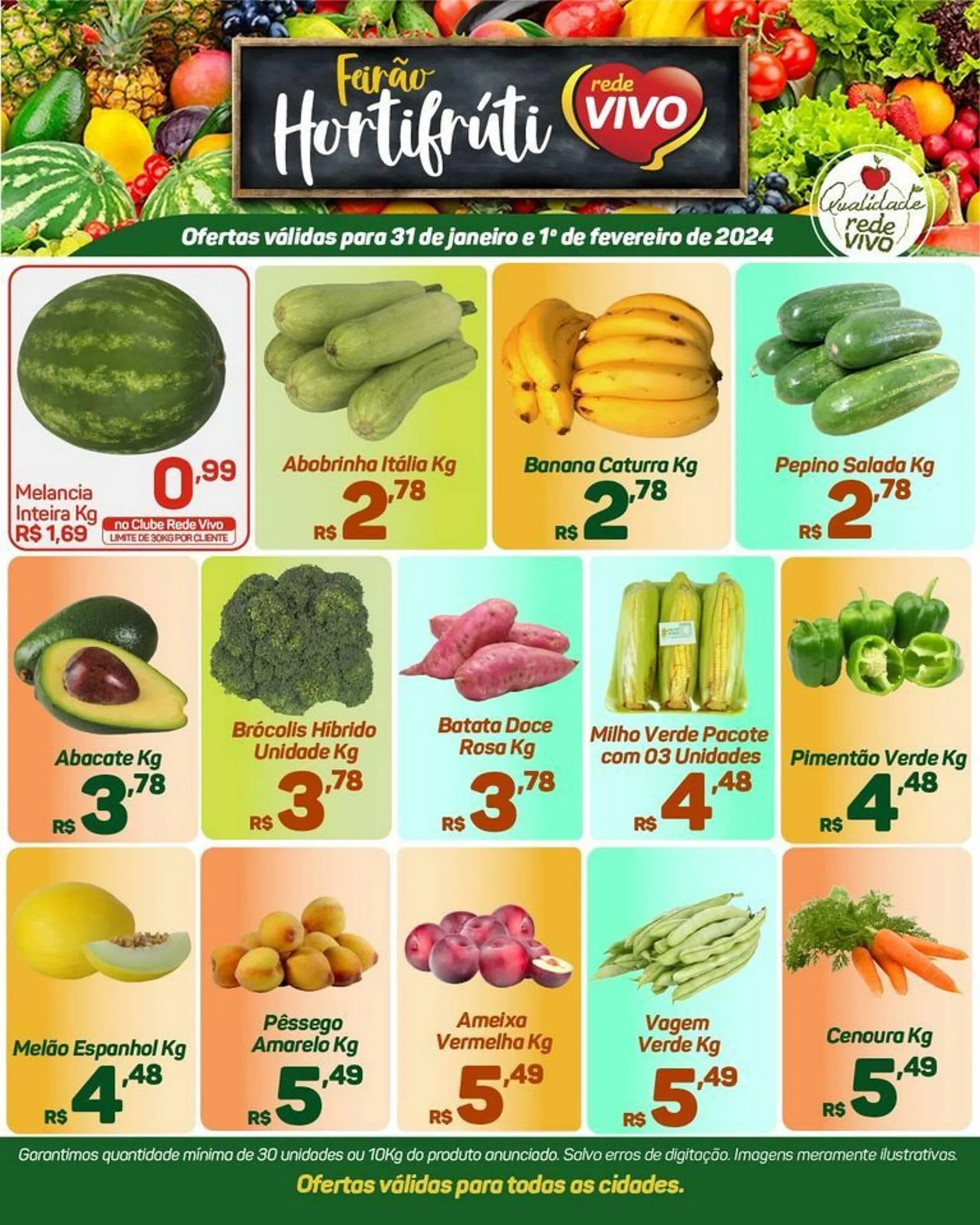 Encarte de Catálogo Rede Vivo 31 de janeiro até 1 de fevereiro 2024 - Pagina 1
