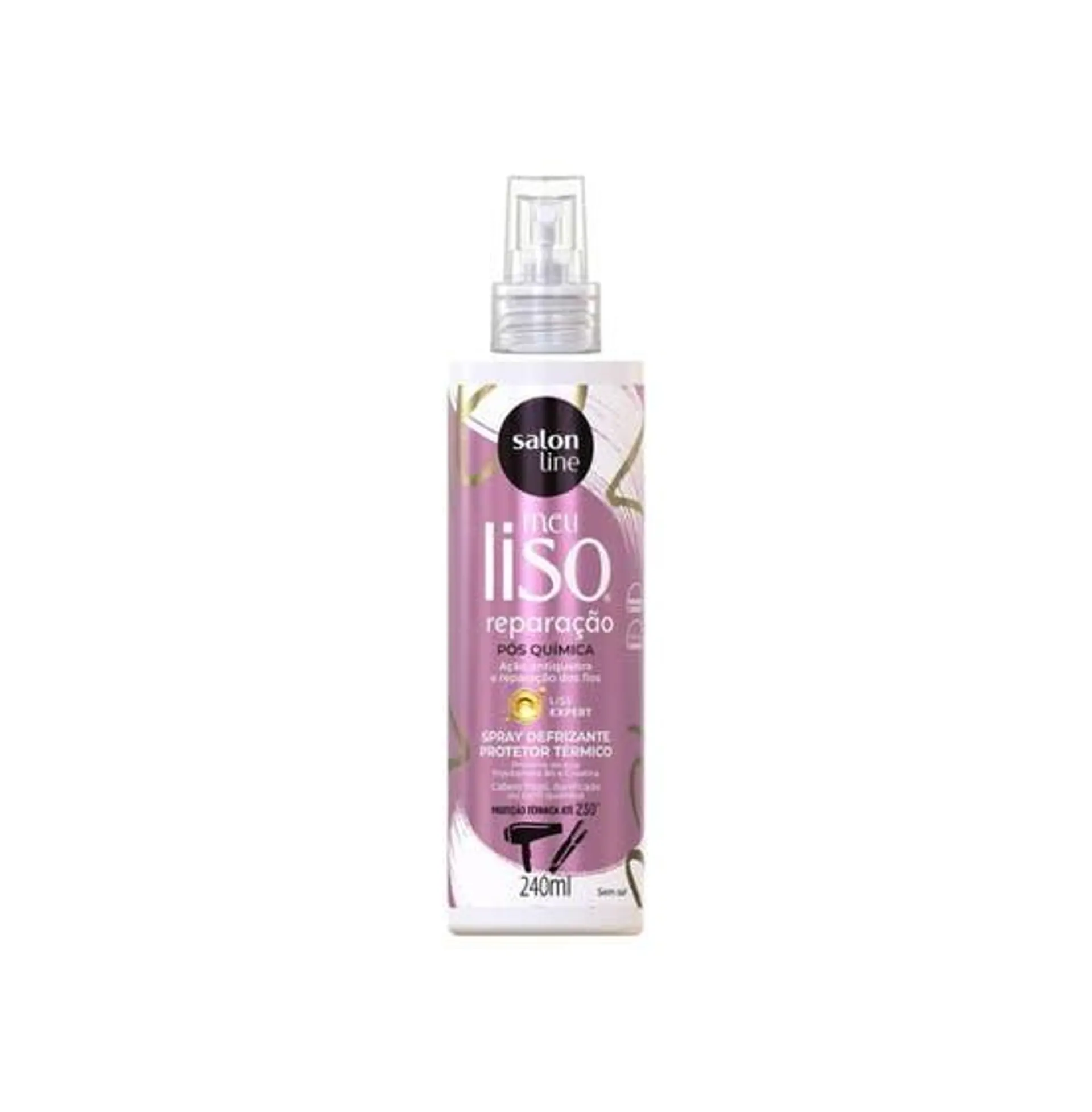 Spray Salon Line Meu Liso Defrizante Protetor Térmico Reparação 240ml