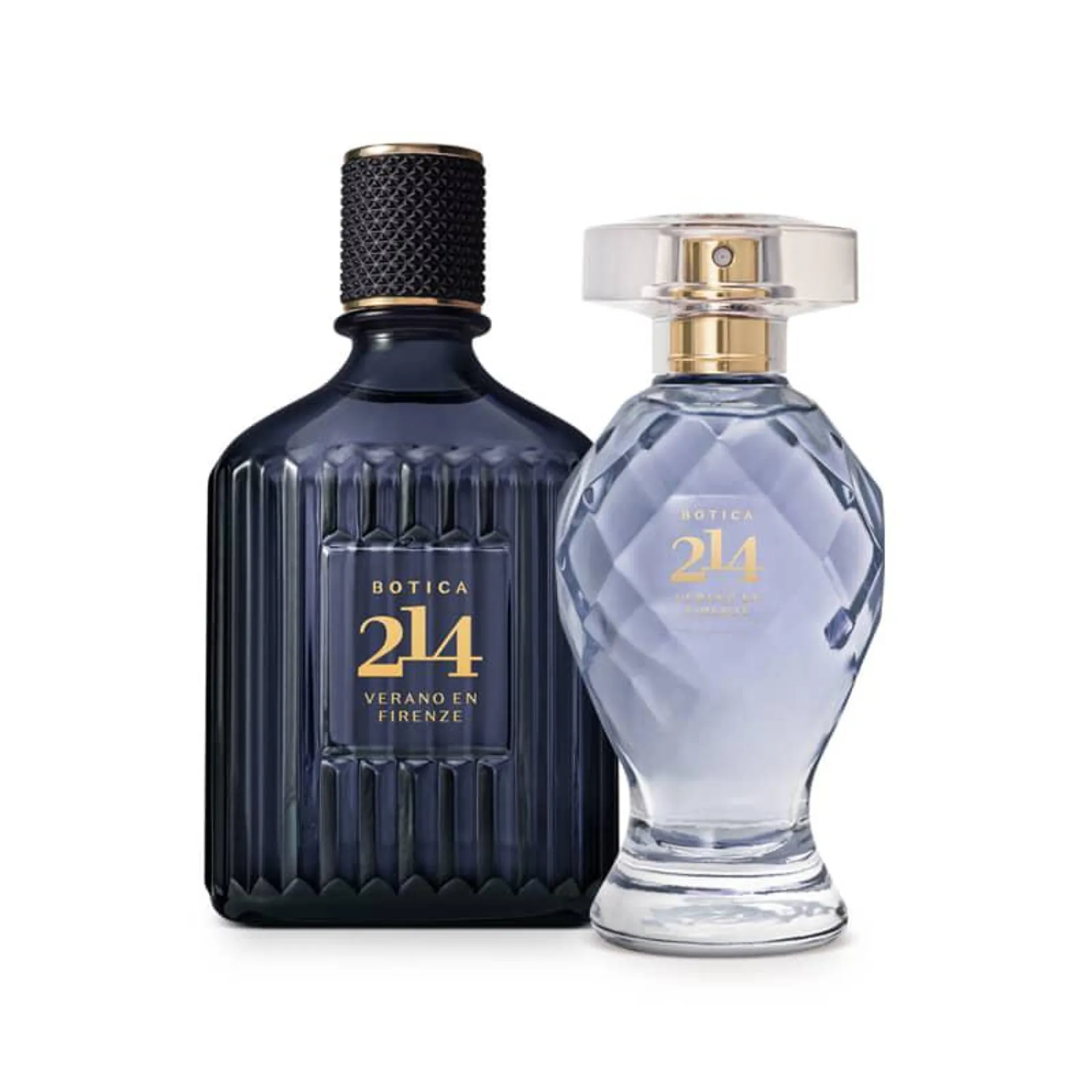 Combo Botica 214 Verano en Firenze: Eau de Parfum Feminino 75ml + Eau de Parfum Masculino 90ml