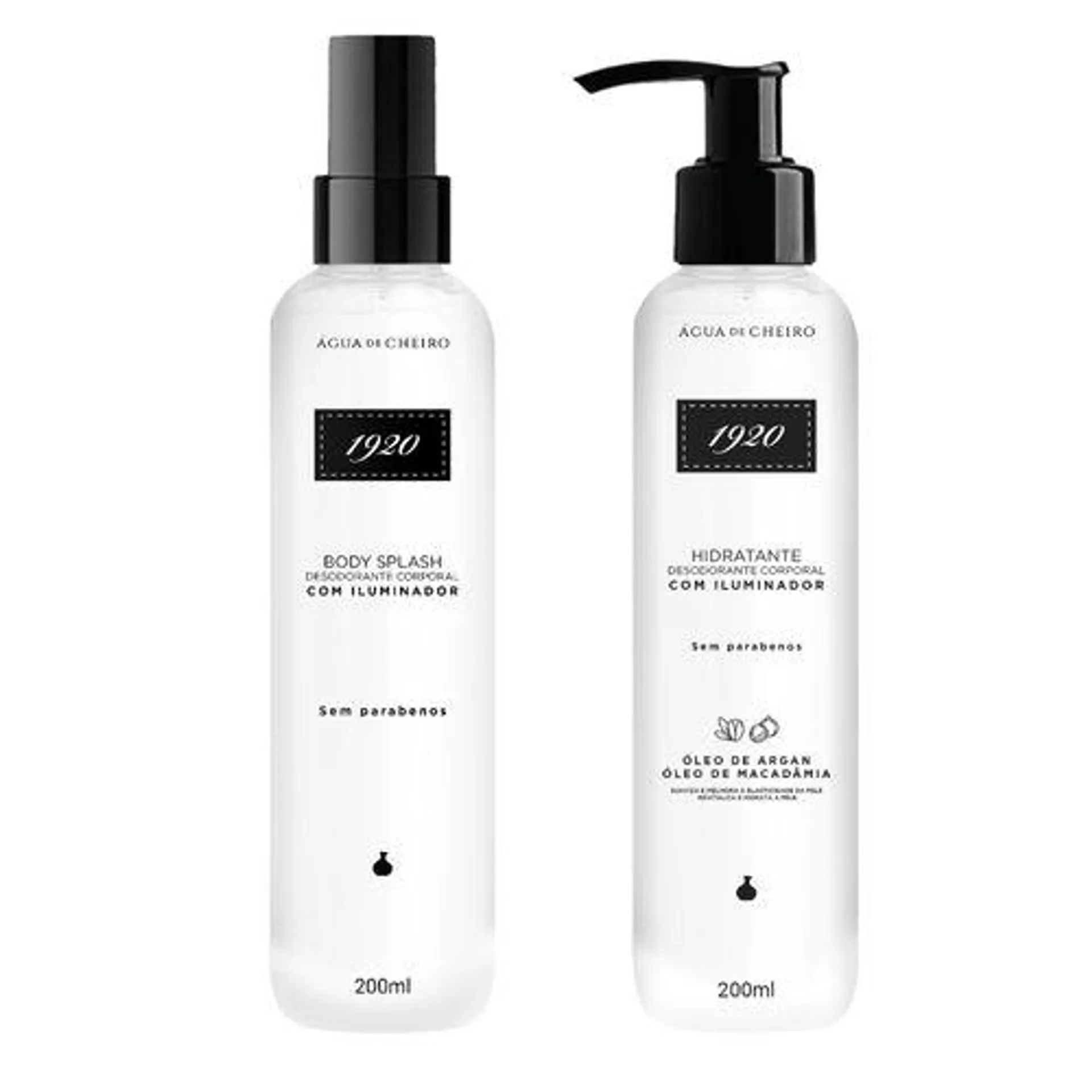 Kit Duo 1920 Iluminador (Body Splash + Hidratante Corporal)