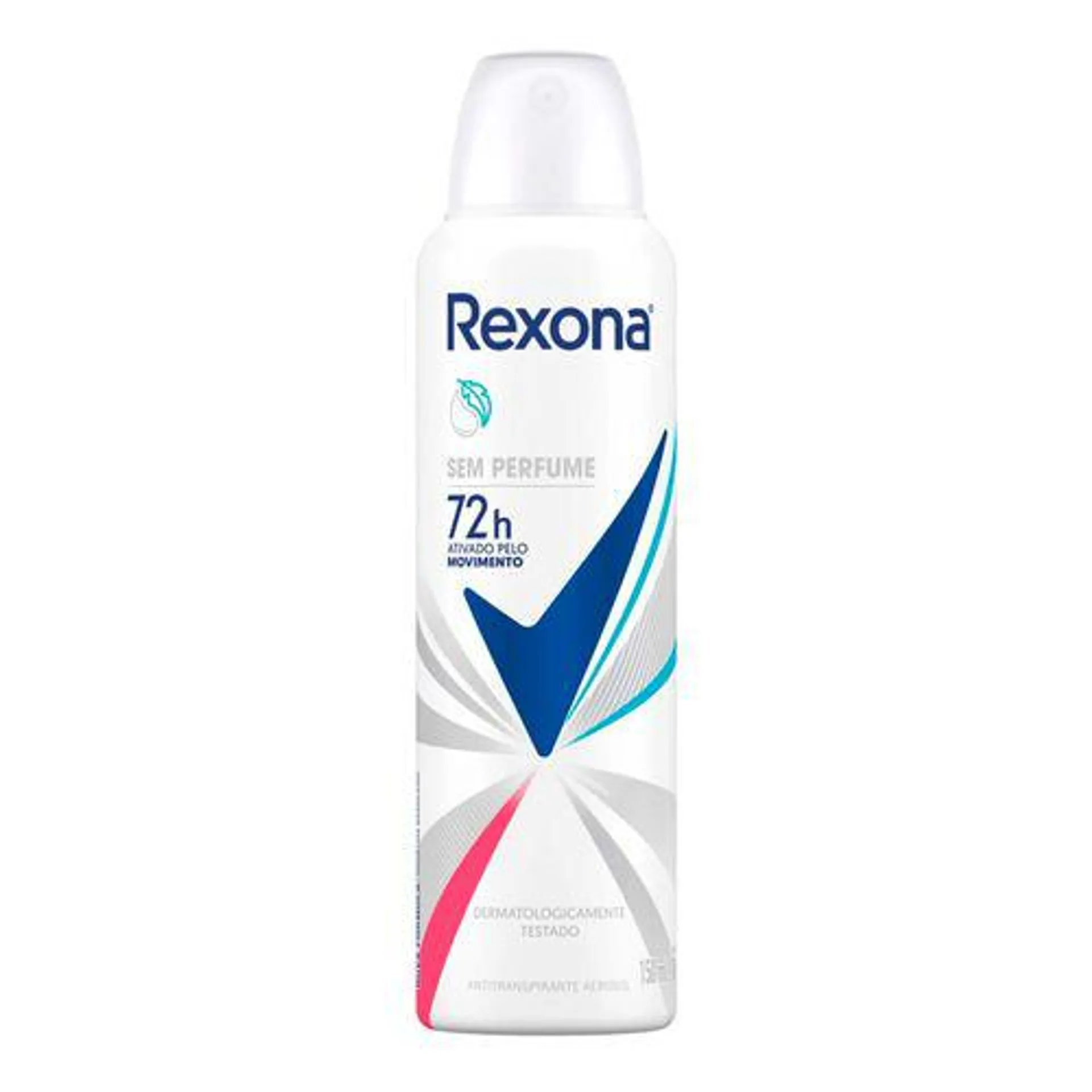 Desodorante Antitranspirante Aerosol Feminino Rexona Sem Perfume 72 horas 150ml