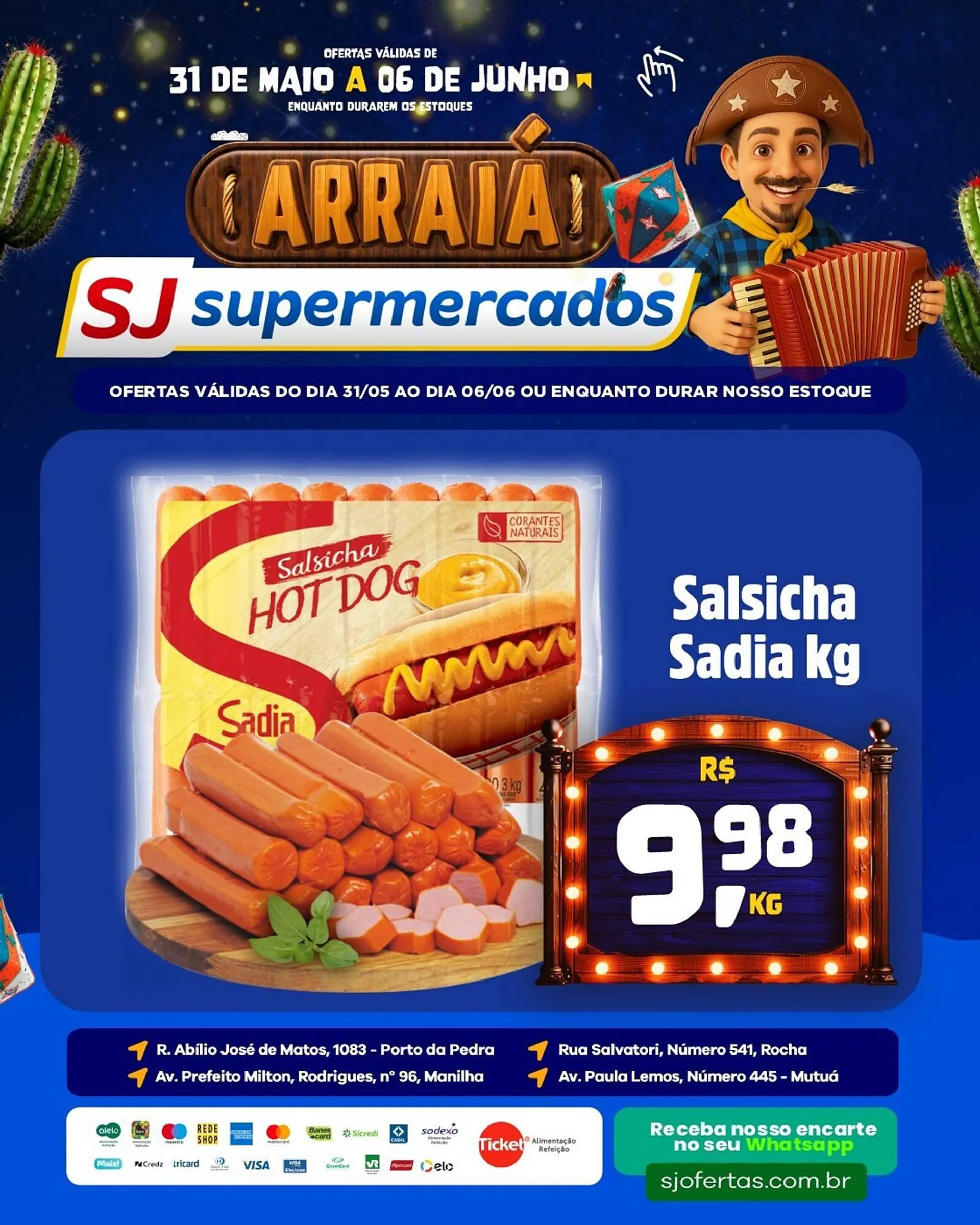 Encarte de Catálogo Sj Supermercados 31 de maio até 6 de junho 2025 - Pagina 5