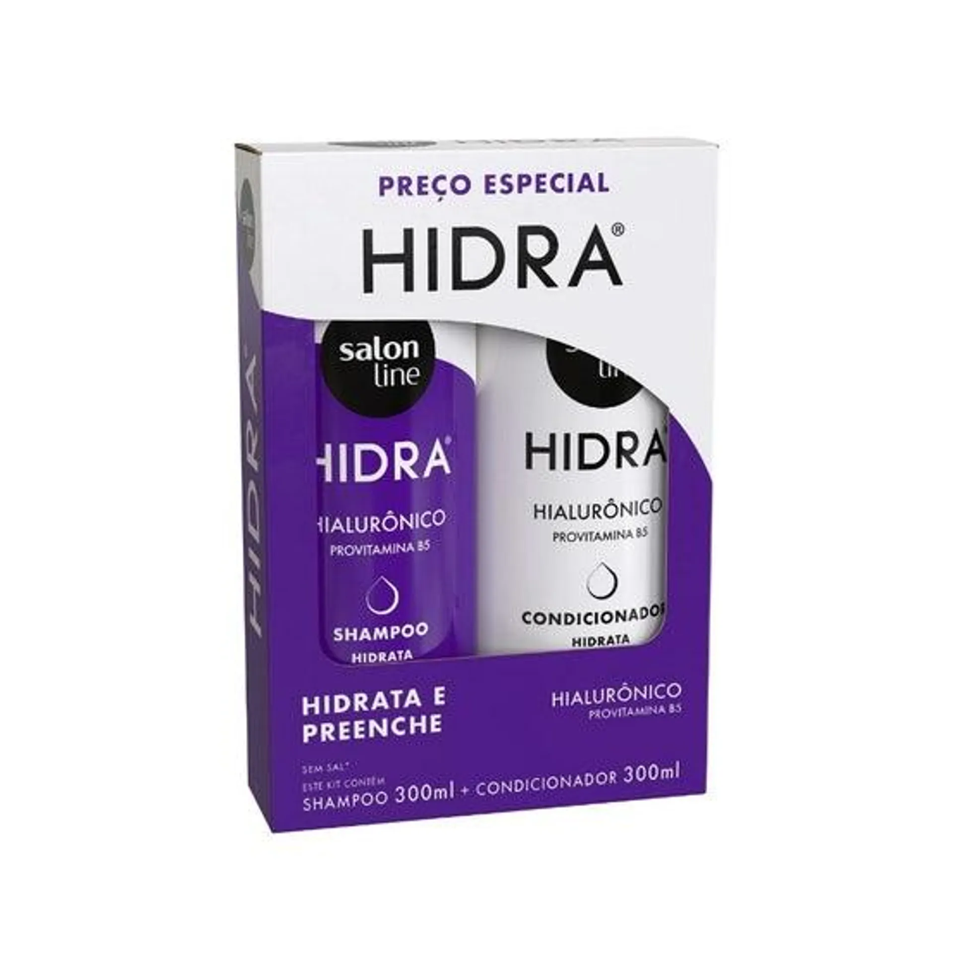 Kit Shampoo + Condicionador Salon Line Hidra Meu Ritual Hialurônico 300ml