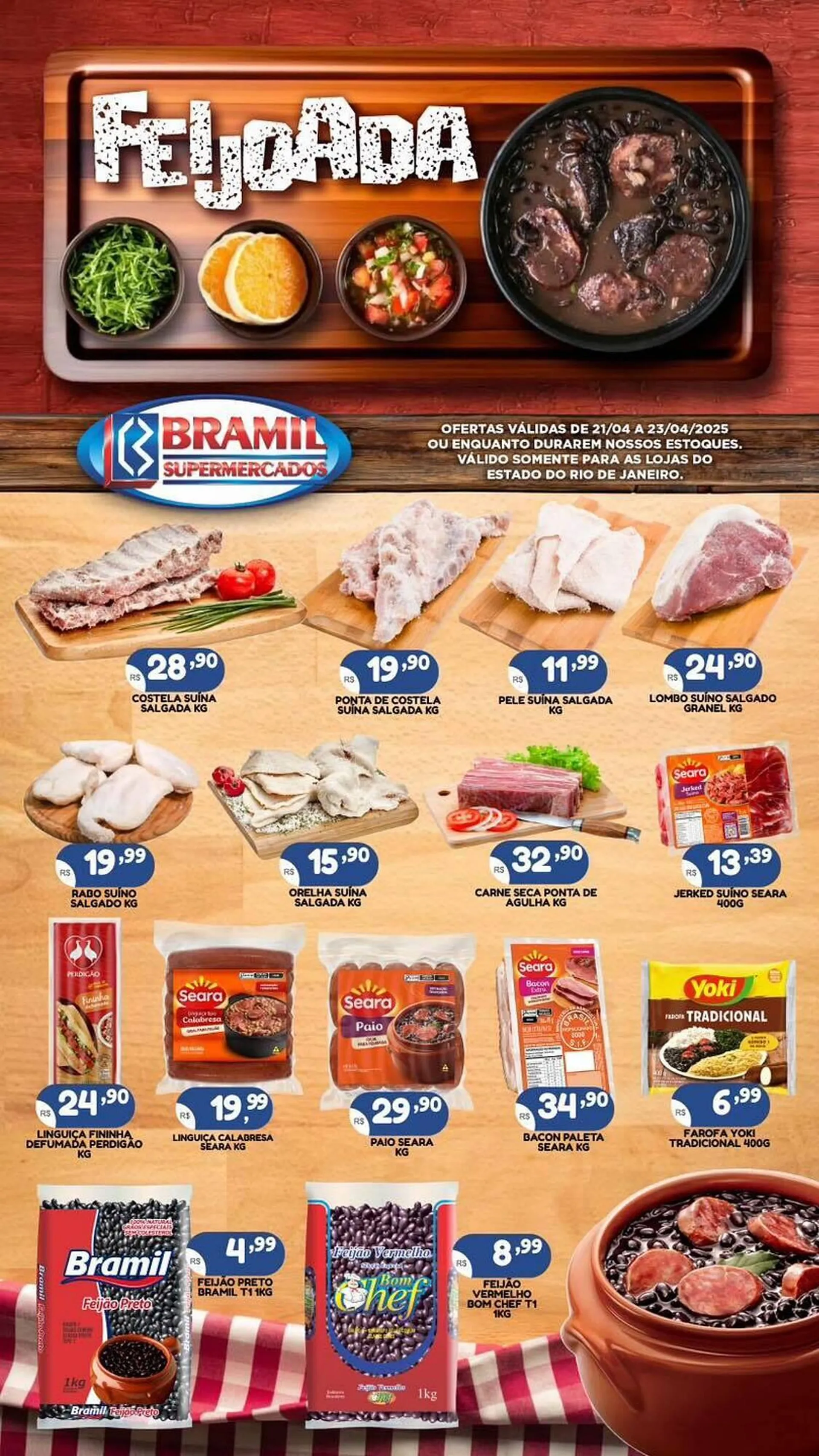 Encarte de Catálogo Bramil Supermercados 21 de abril até 23 de abril 2025 - Pagina 1