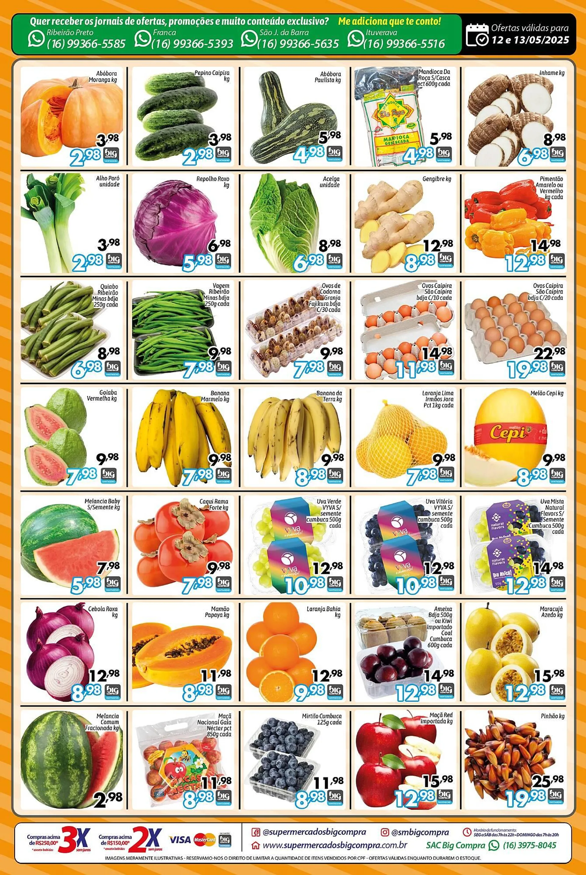 Encarte de Catálogo Supermercados Big Compra 12 de maio até 13 de maio 2025 - Pagina 2