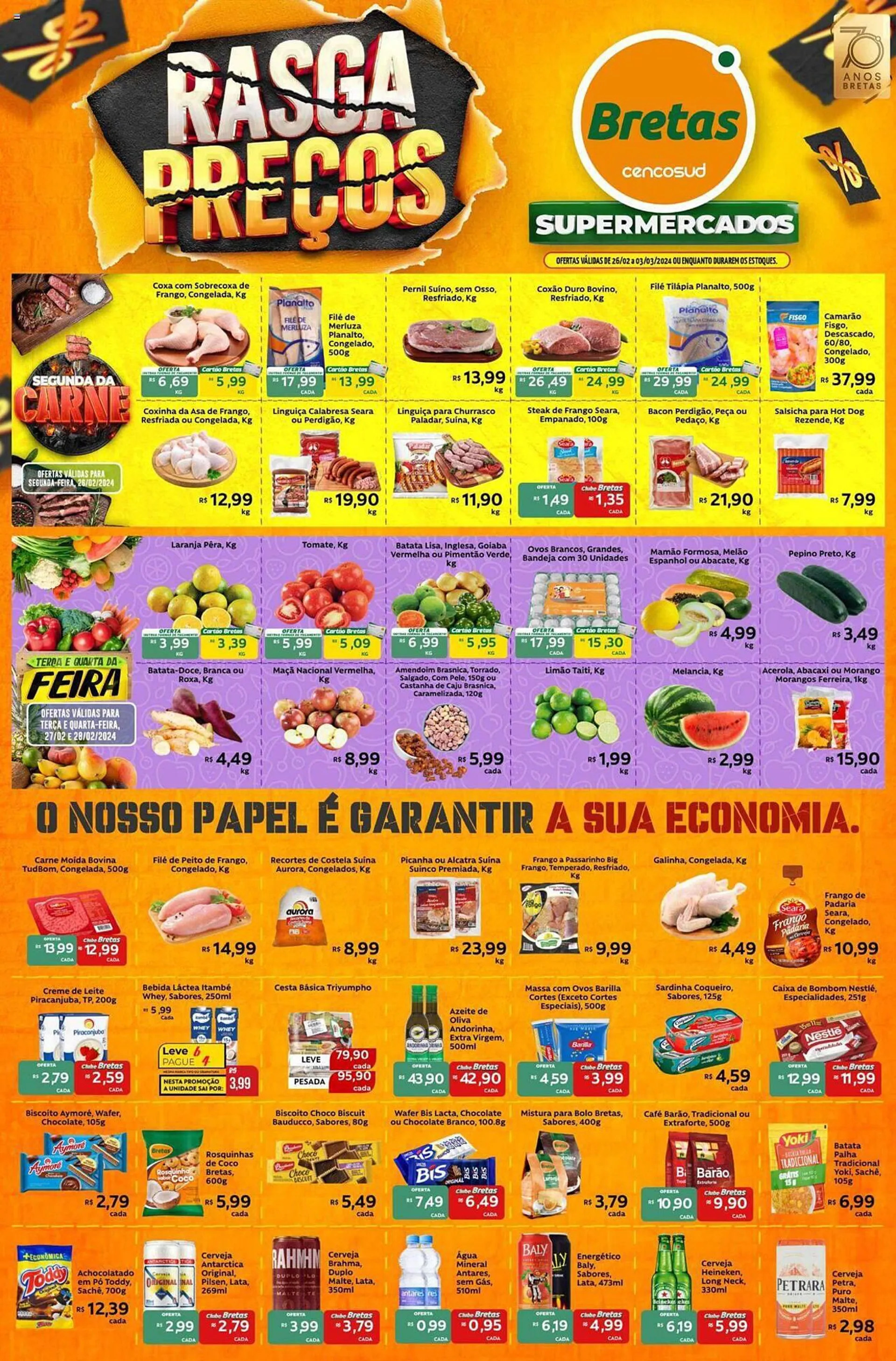 Encarte de Catálogo Supermercados Bretas 26 de fevereiro até 3 de março 2024 - Pagina 