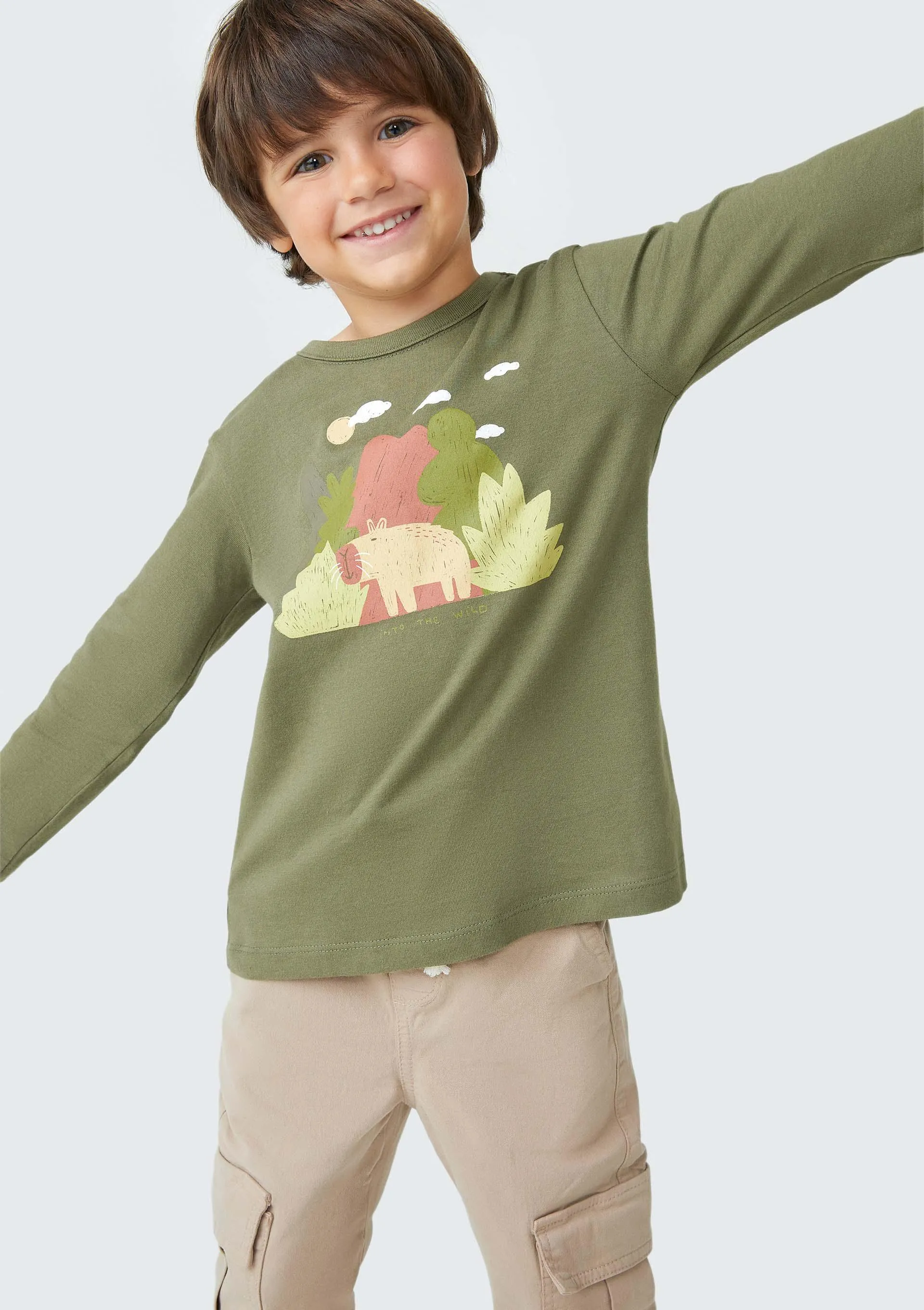 Camiseta Infantil Menino Toddler - Verde
