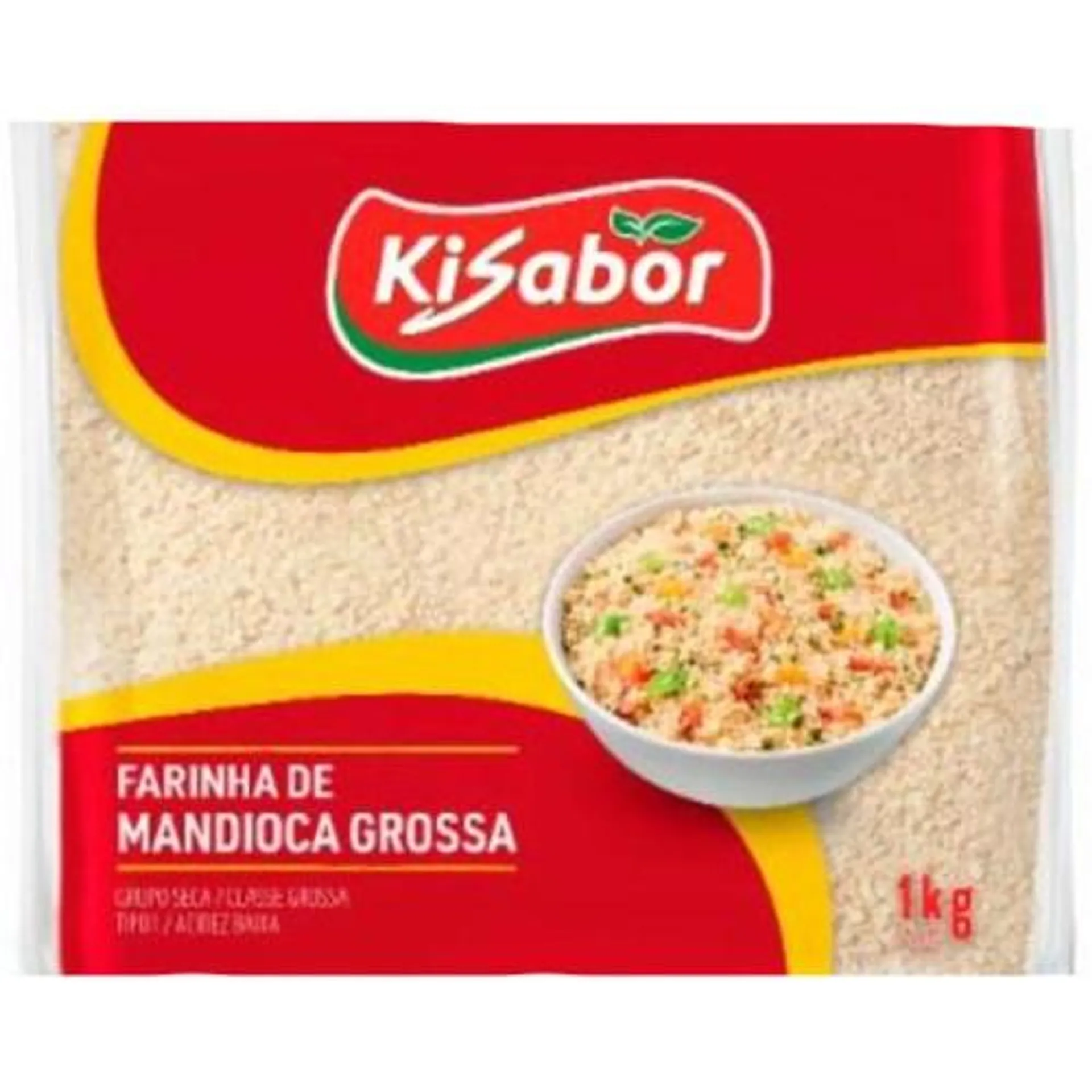 Farinha de Mandioca Kisabor Grossa 1Kg