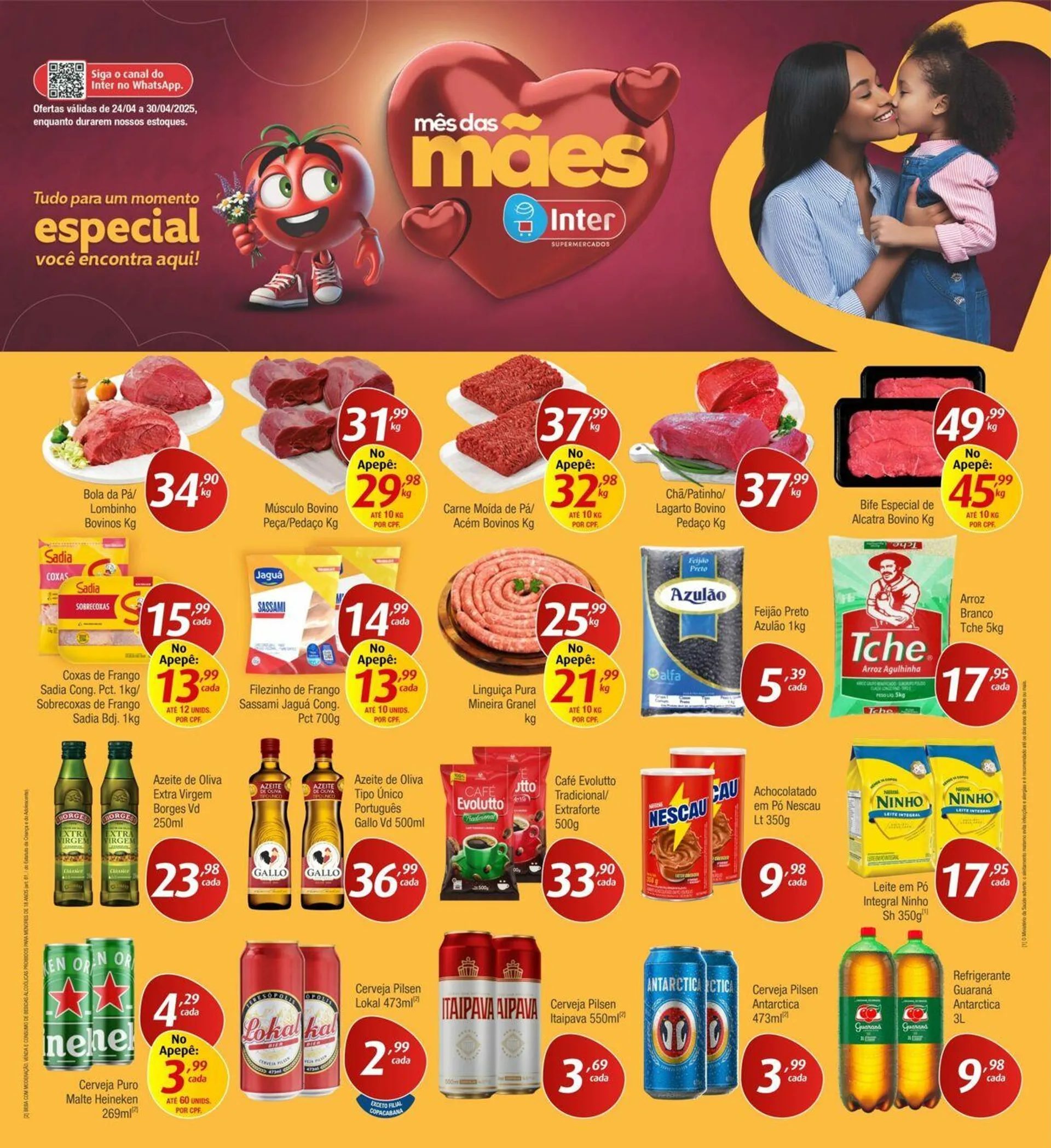 Encarte de Inter Supermercados 21 de abril até 30 de abril 2025 - Pagina 1
