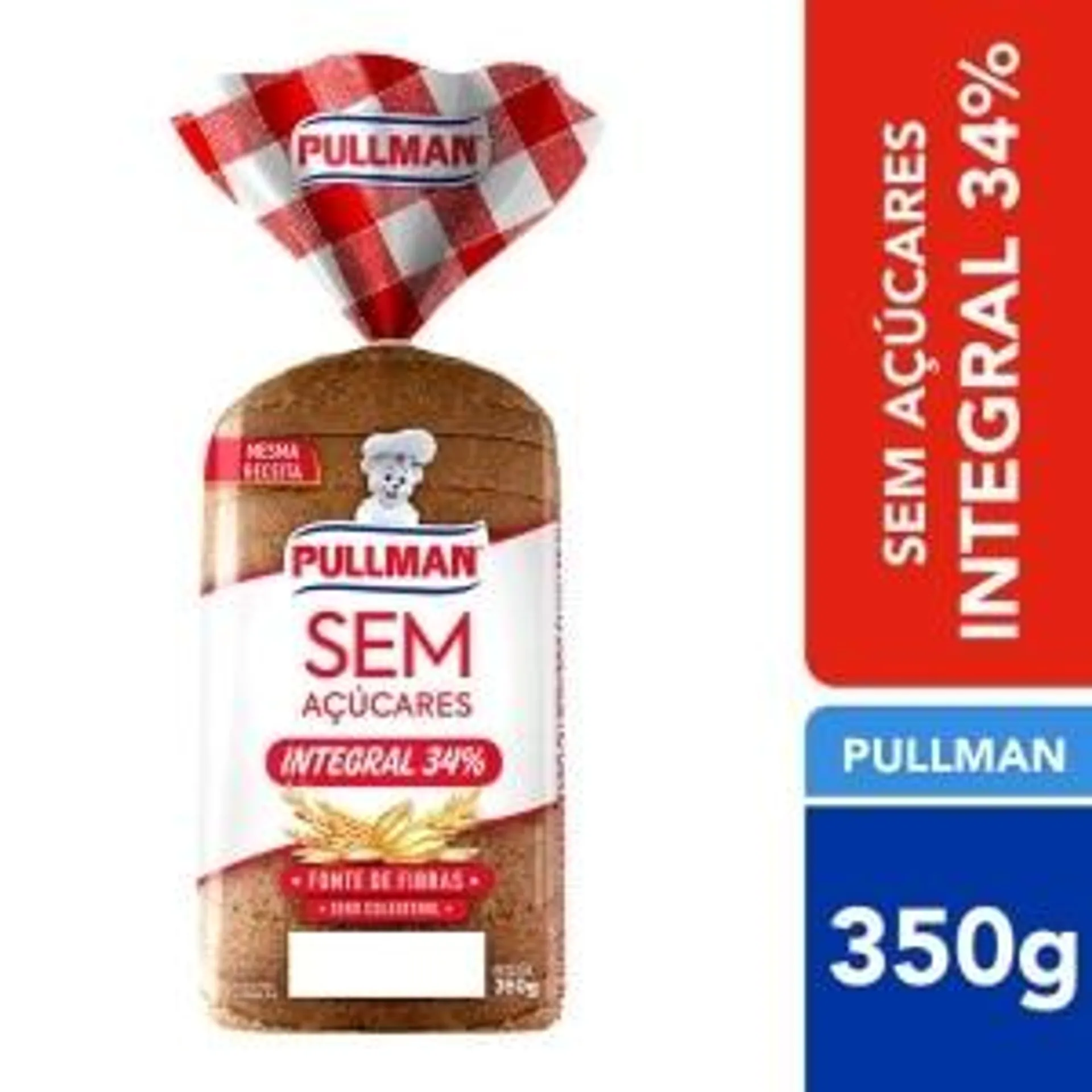 Pão de Forma Sem Açúcar Integral Pullman 320g